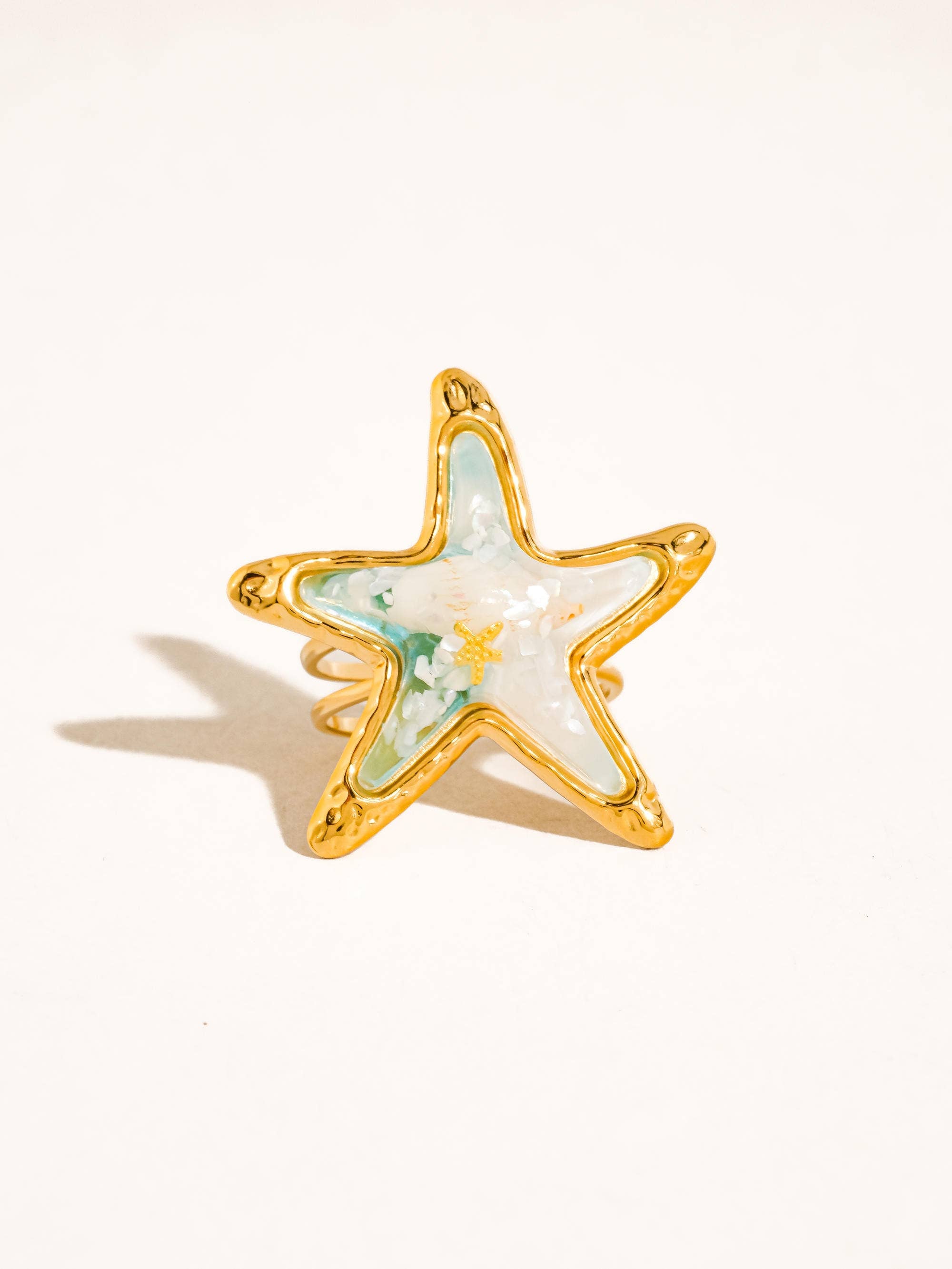 Flânerie by MAIQ - Chatelet 18K Gold Non-Tarnish Ocean Starfish Ring