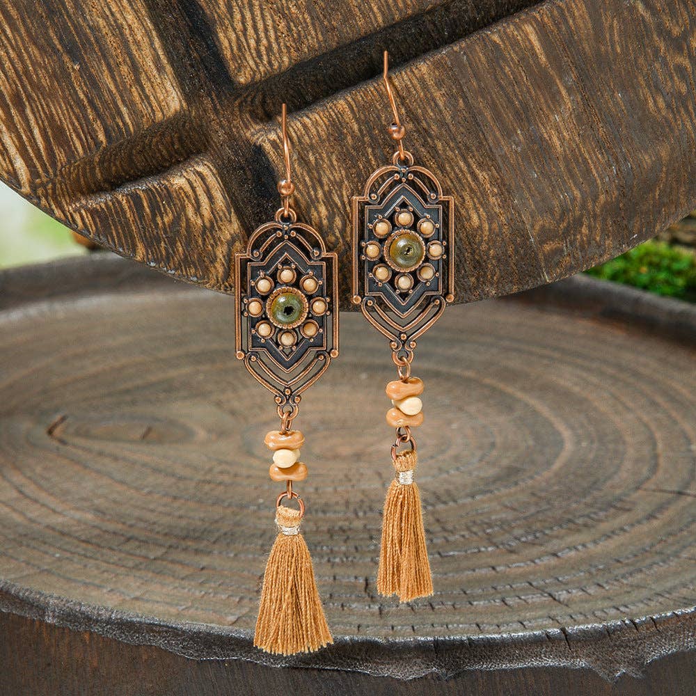 The Sweetpea Boutique - Bohemian Style Vintage Brown Earrings (20 pair to choose from)