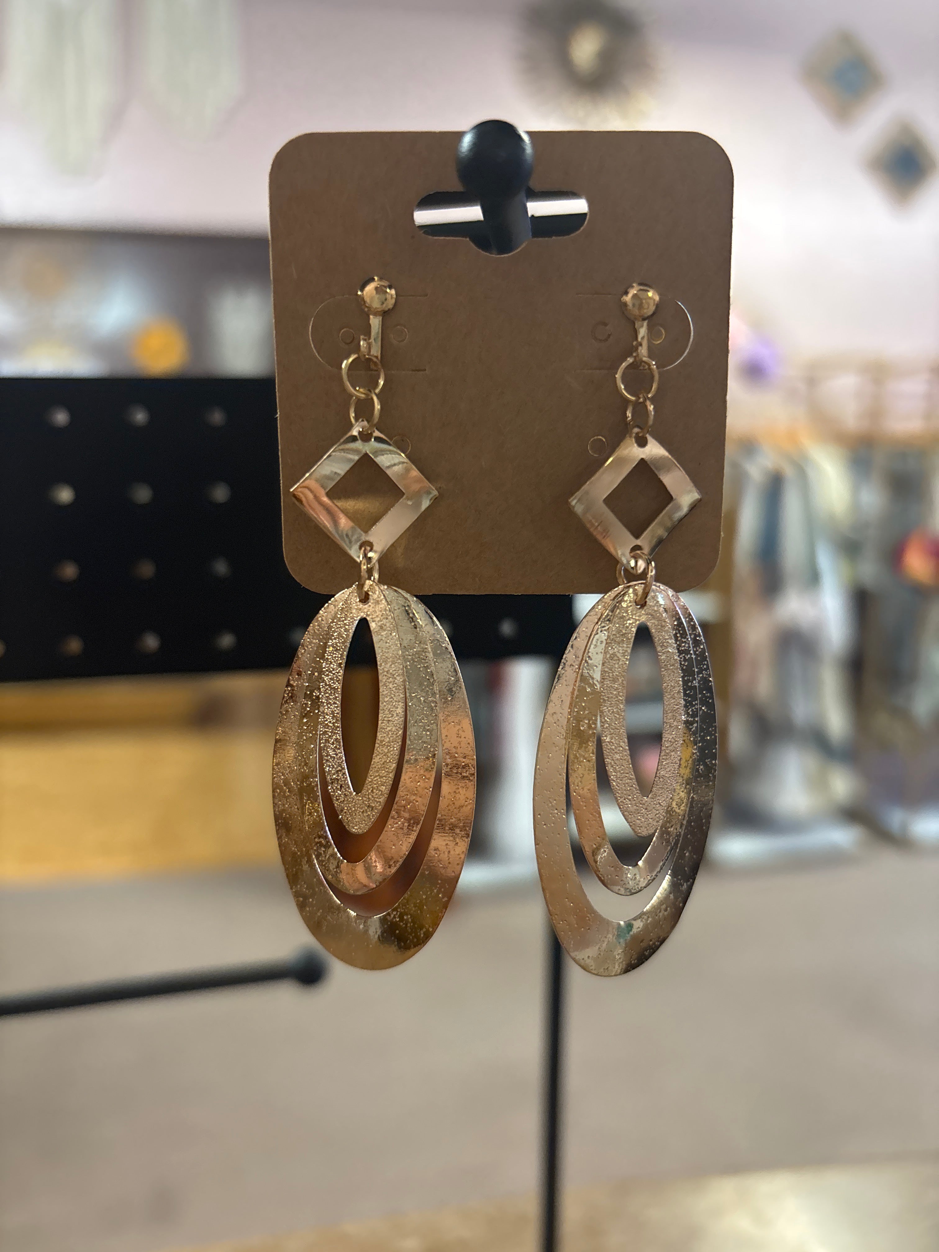 OhHeyBec--Clip on dangle earrings