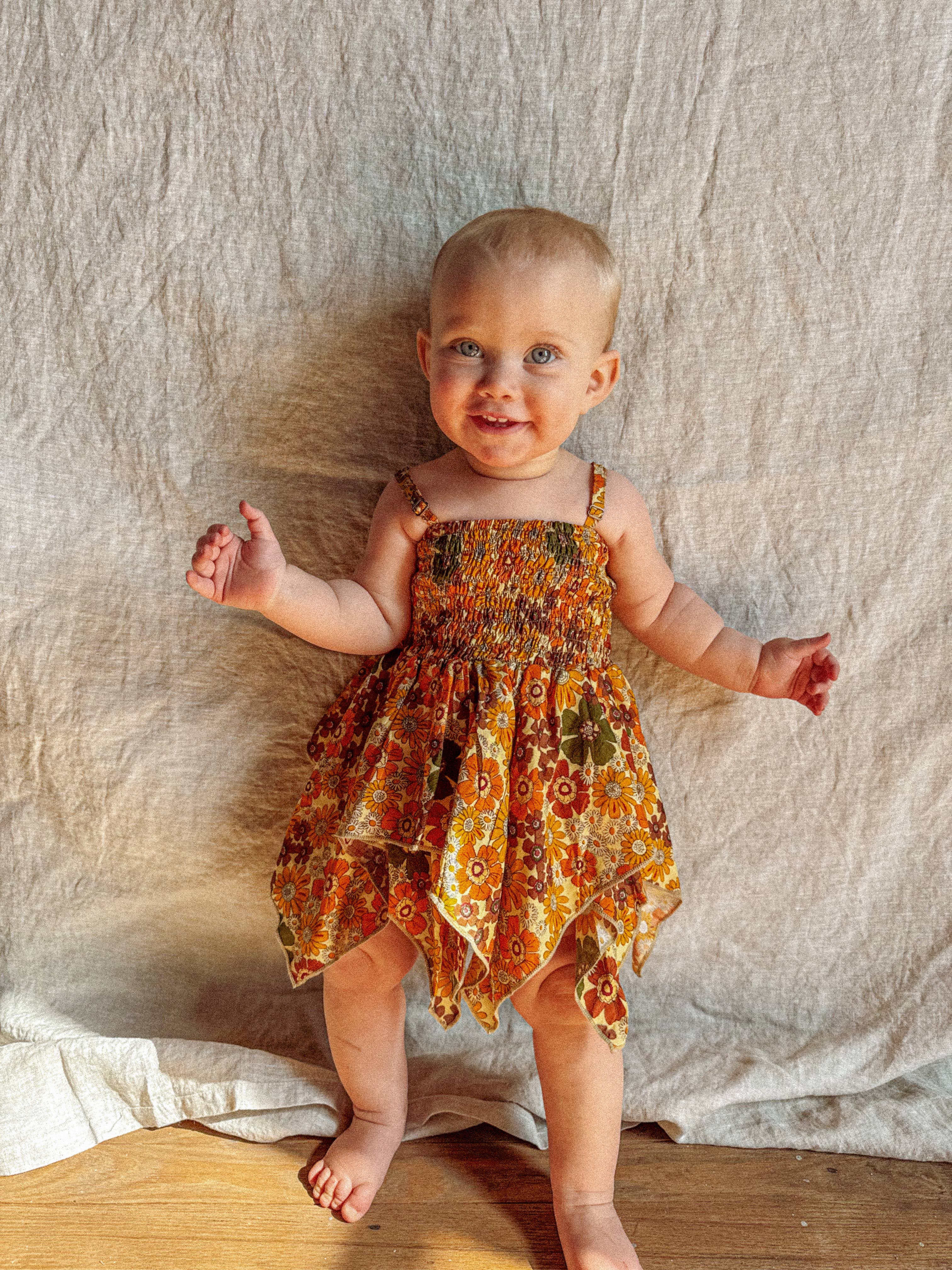 Gardenbelle Shop - Baby Toddler Fairy Dress, Hippie Boho Kids Flower Dress