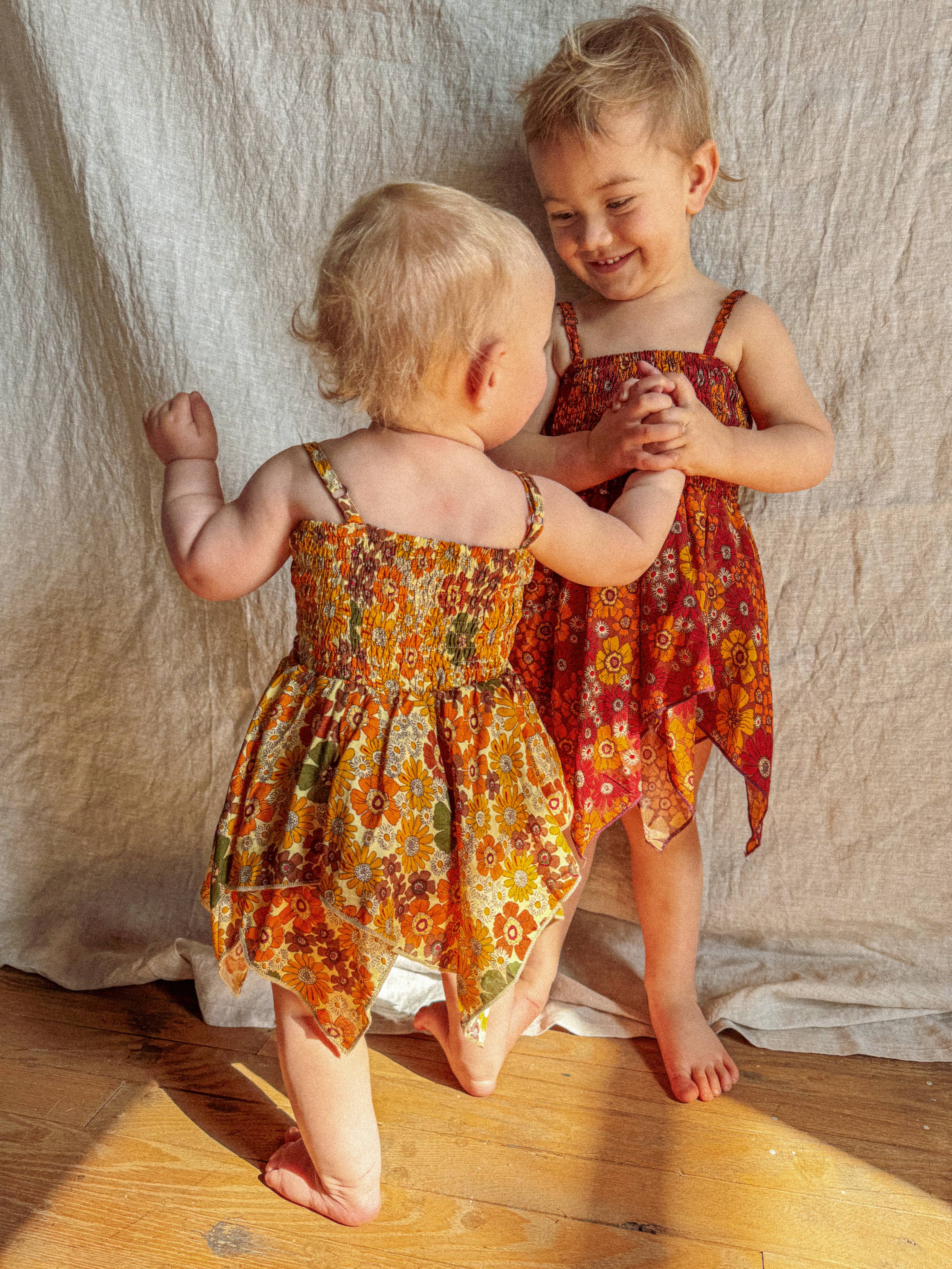 Gardenbelle Shop - Baby Toddler Fairy Dress, Hippie Boho Kids Flower Dress