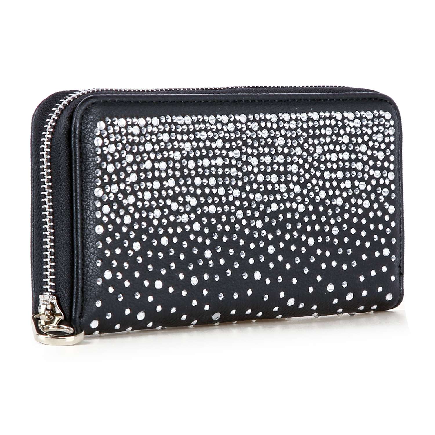 Handbag Express - Glamorous Rhinestone Design Accordion Wallet