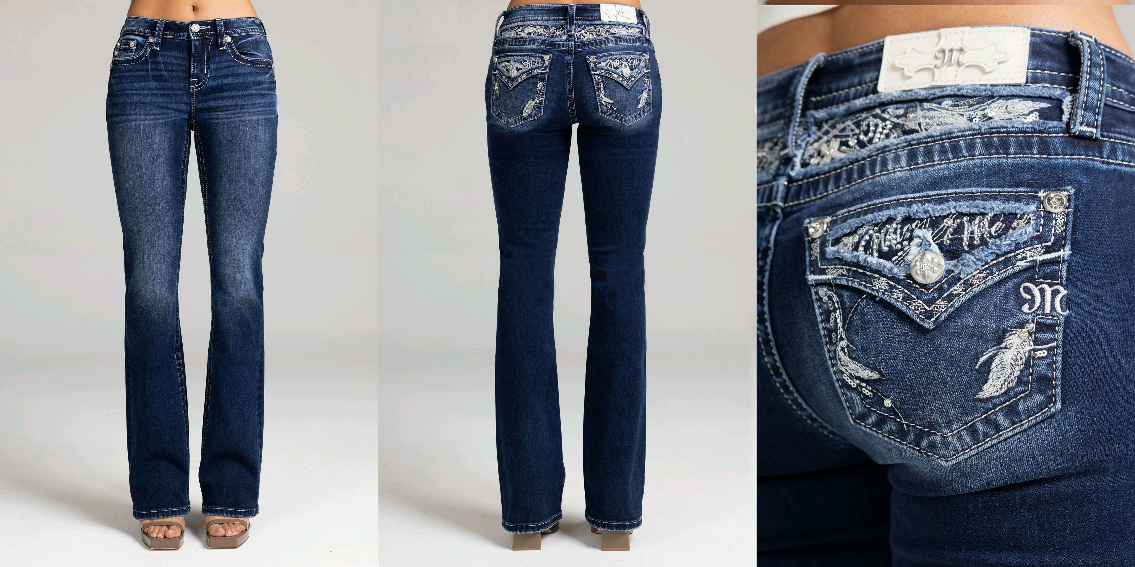 Miss Me-32" Midrise Bootcut Jeans