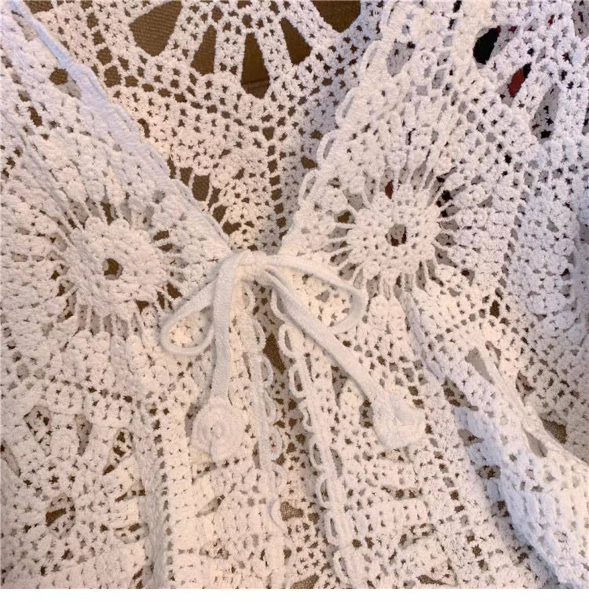 Hope & Sunshine - Bohemian Crochet Knit Cover-Up