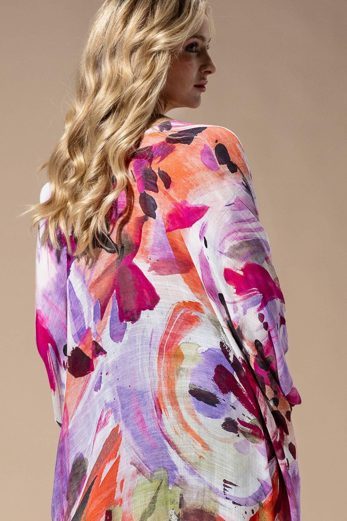 Urbanista - Watercolor Multi Viscose Kimono