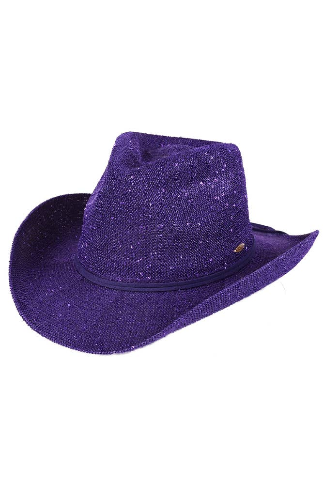 Hana - C.C Sequin Cowboy Hat