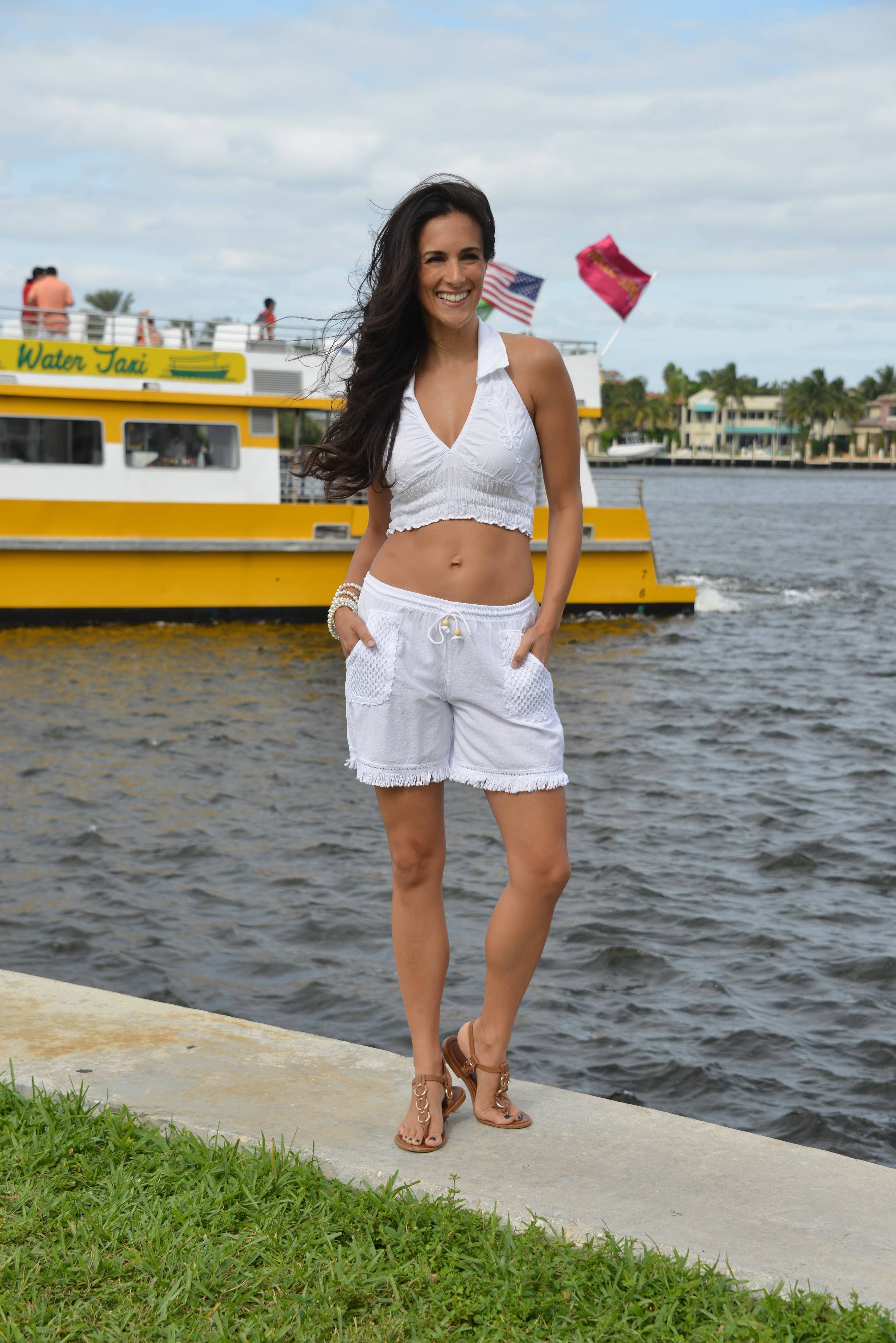Cotton Natural - Fiji Shorts - White