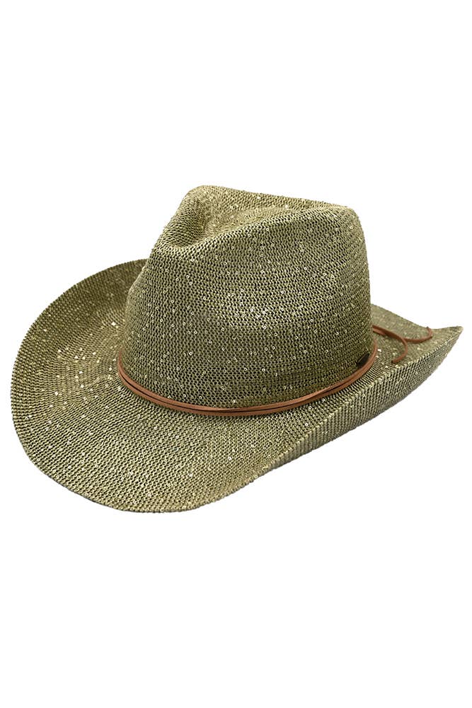Hana - C.C Sequin Cowboy Hat