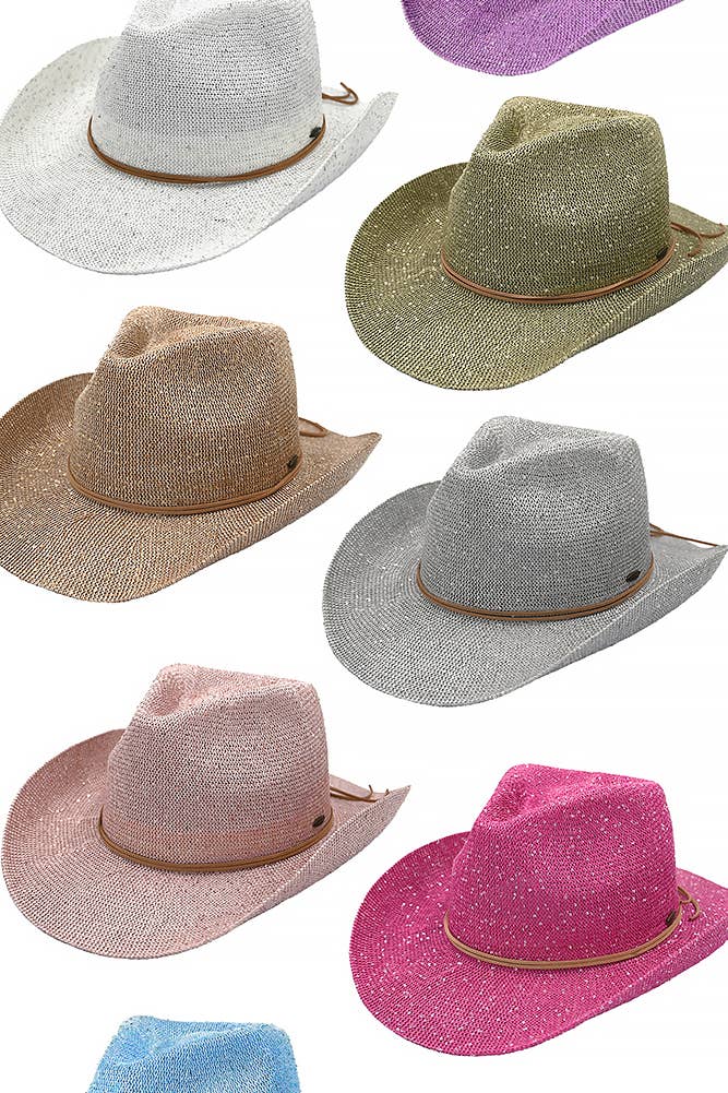 Hana - C.C Sequin Cowboy Hat