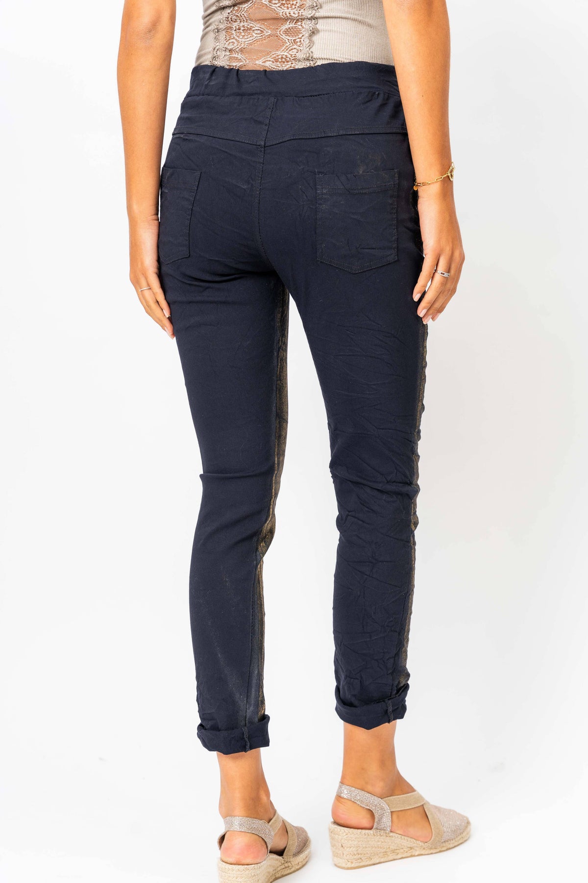 Look Mode Usa OUTLET - Jegging Gold Foil on front