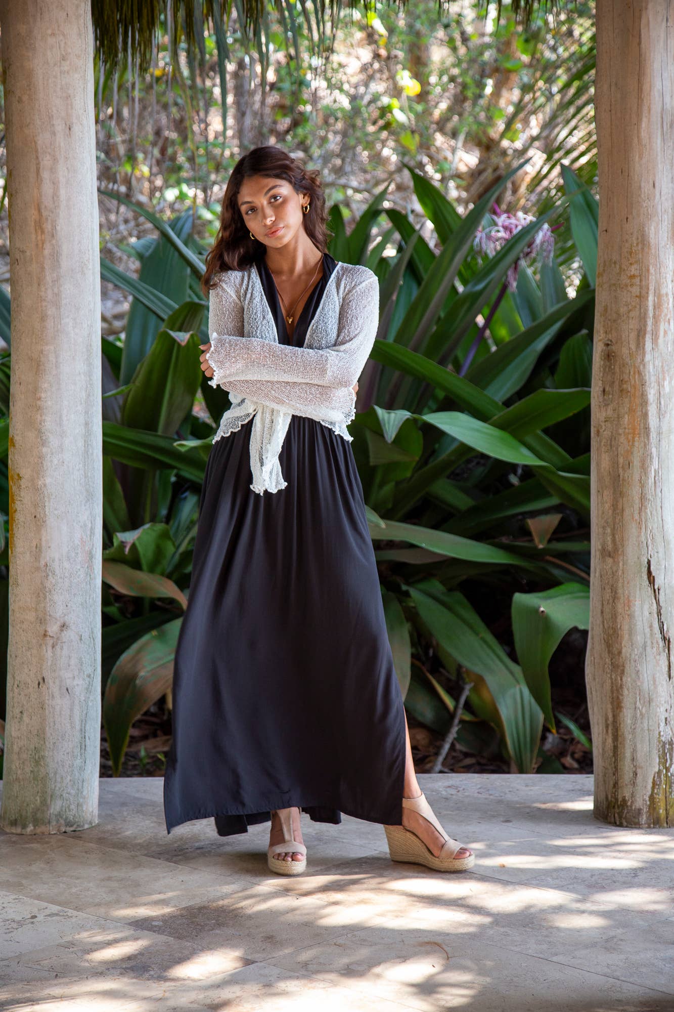 Bali Prema - Summer Knit Sheer Cardigan Bolero Shrug Cover Up