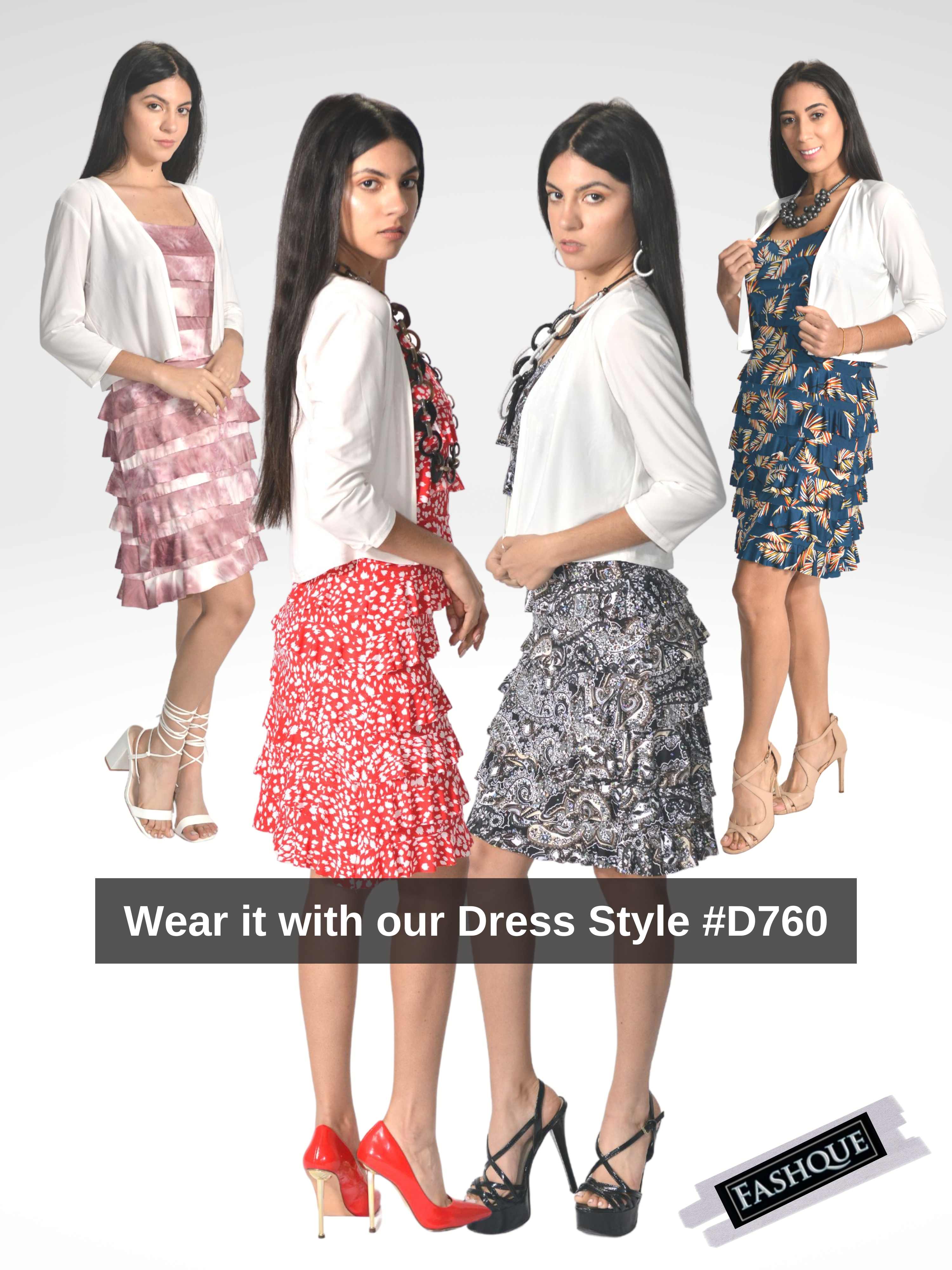 Fashque Designs - Bolero with 3/4 Sleeves - T360