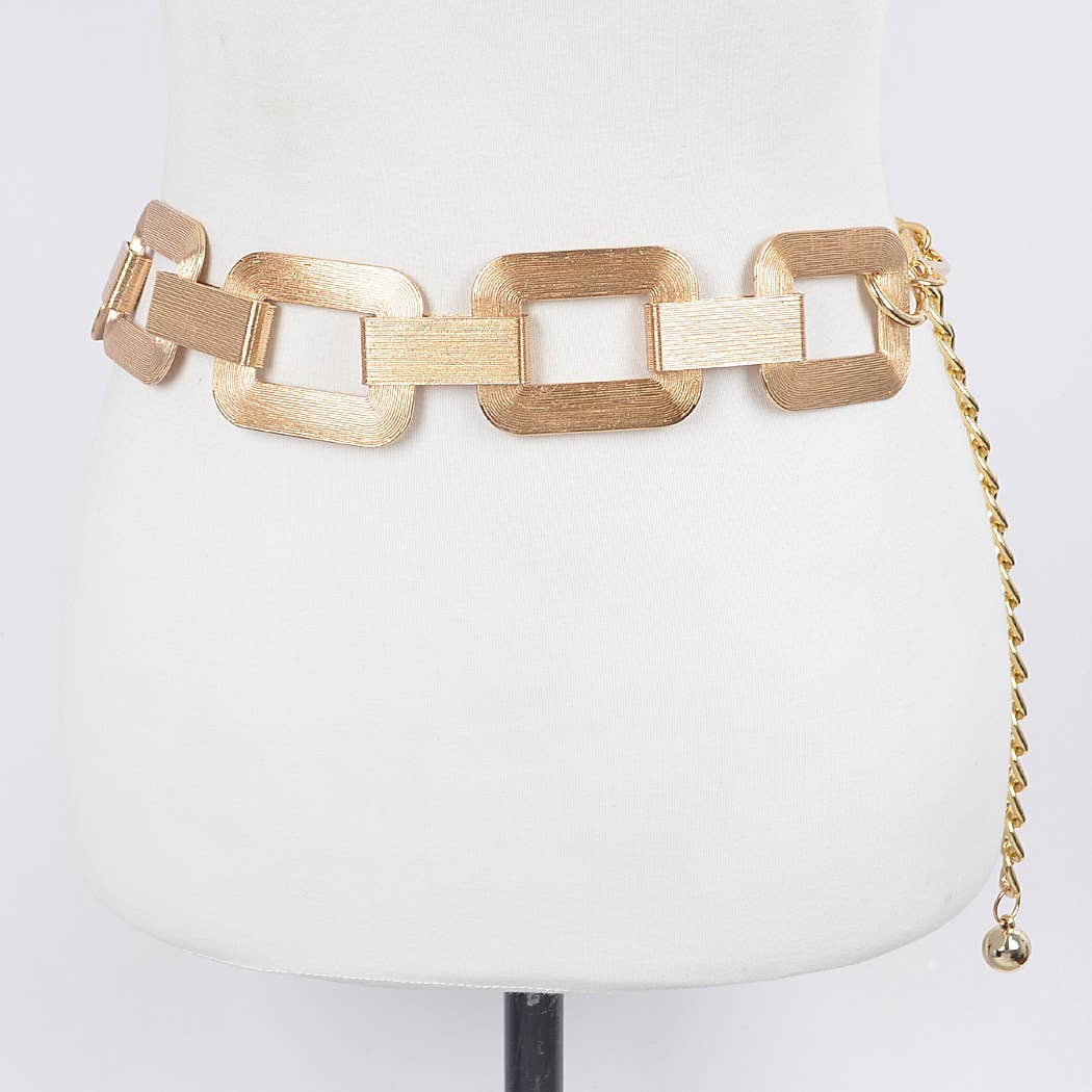 3AM BY H&D ACCESSORIES - Multi Square Metal Chain Belt