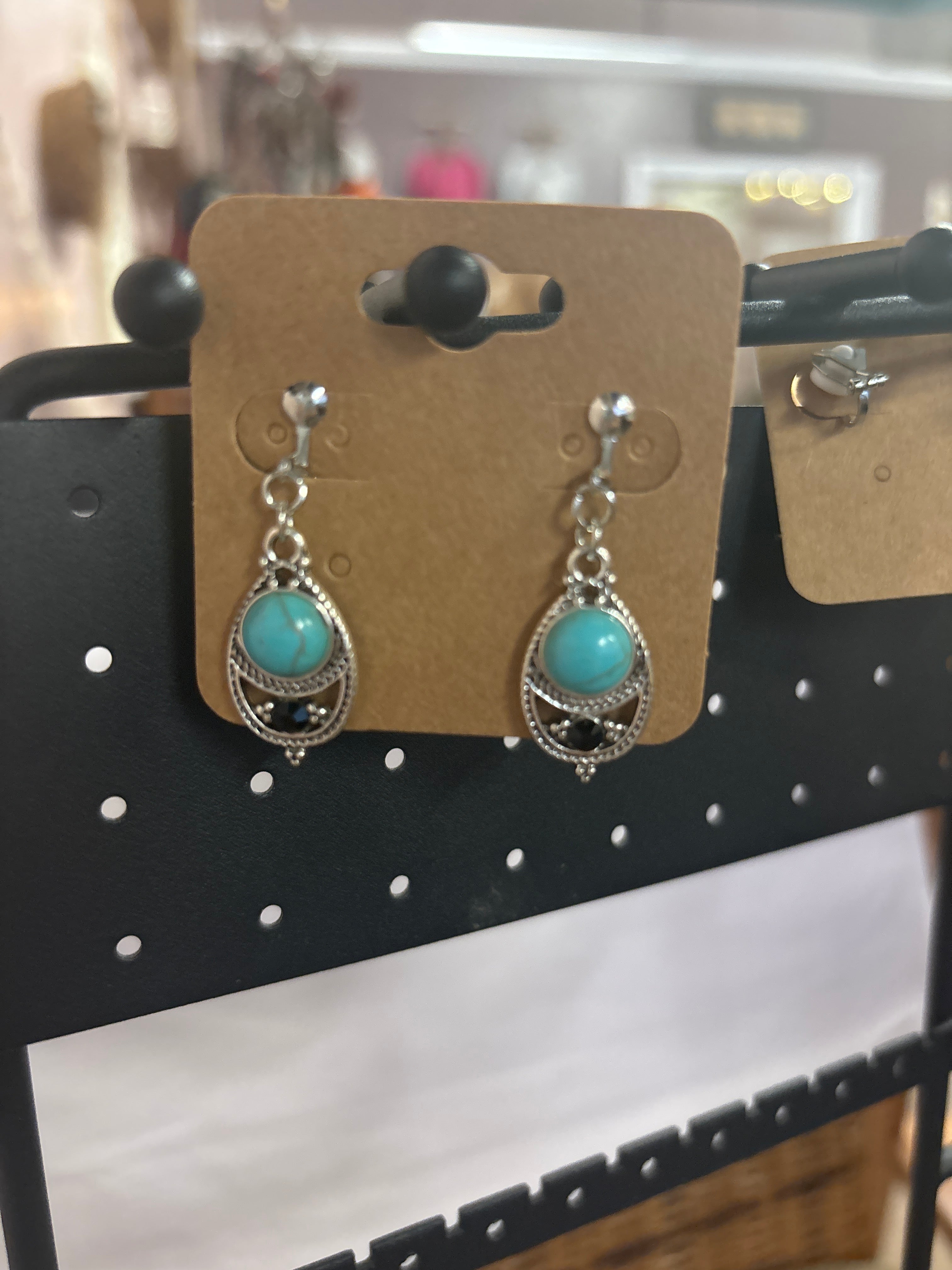 OhHeyBec--Clip on dangle earrings