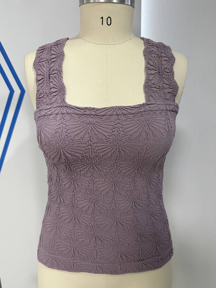 Hope & Sunshine - Jacquard Knit Tank Top