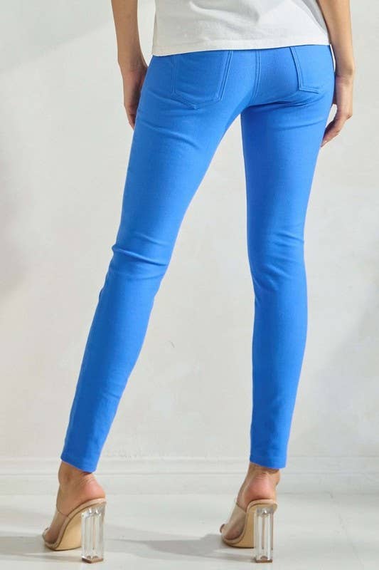 Yelete - Cotton-Blend 5-Pocket Skinny Jeggings
