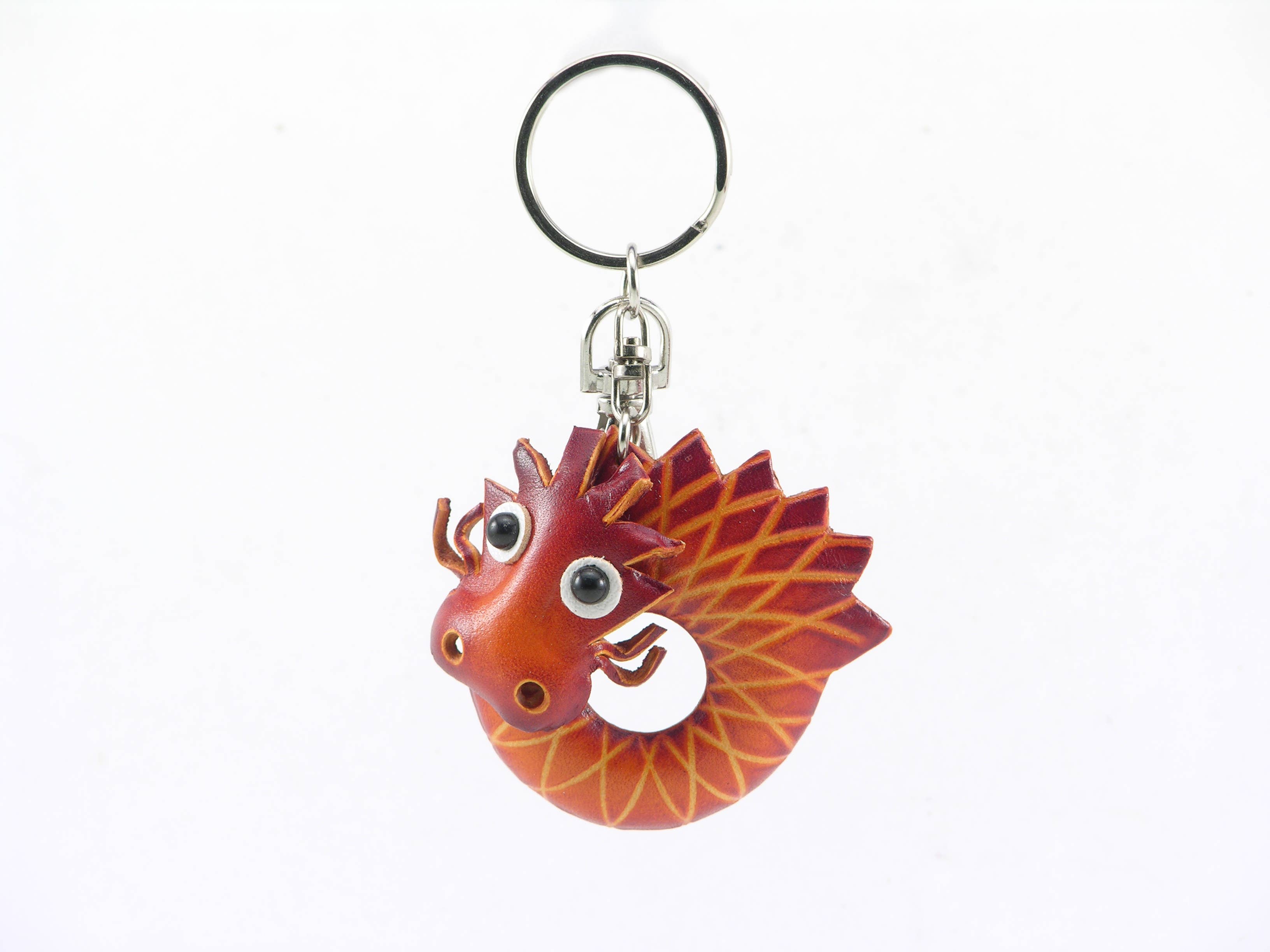 Leather Dragon Key Chain -