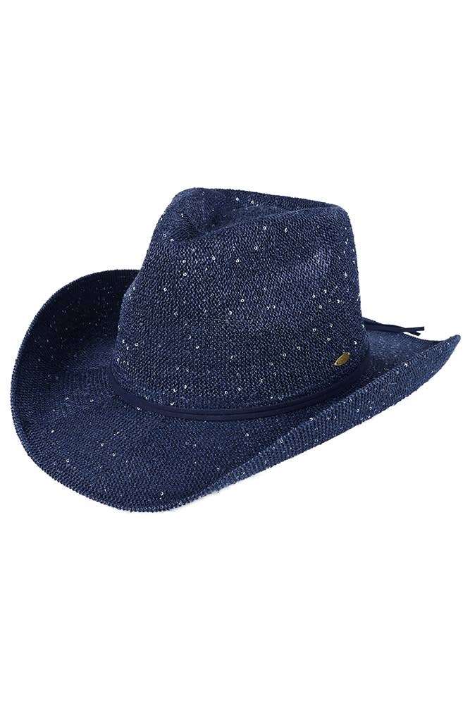 Hana - C.C Sequin Cowboy Hat