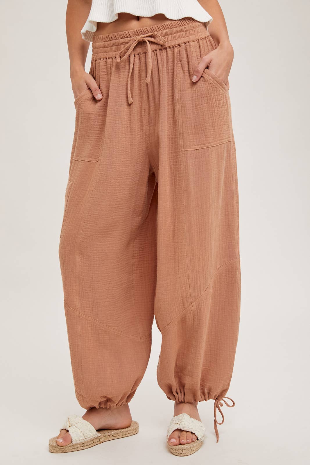 Bluivy - JOGGER HAREM DRAWSTRING PANTS