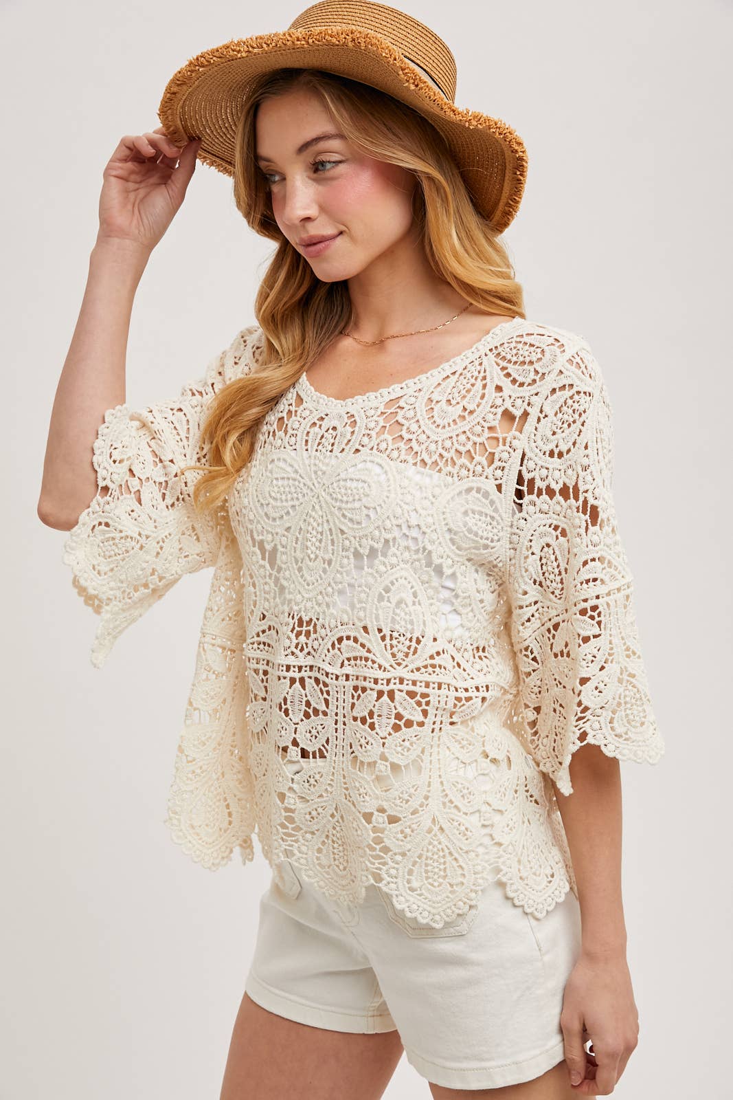 Bluivy - CROCHET LACE TOP