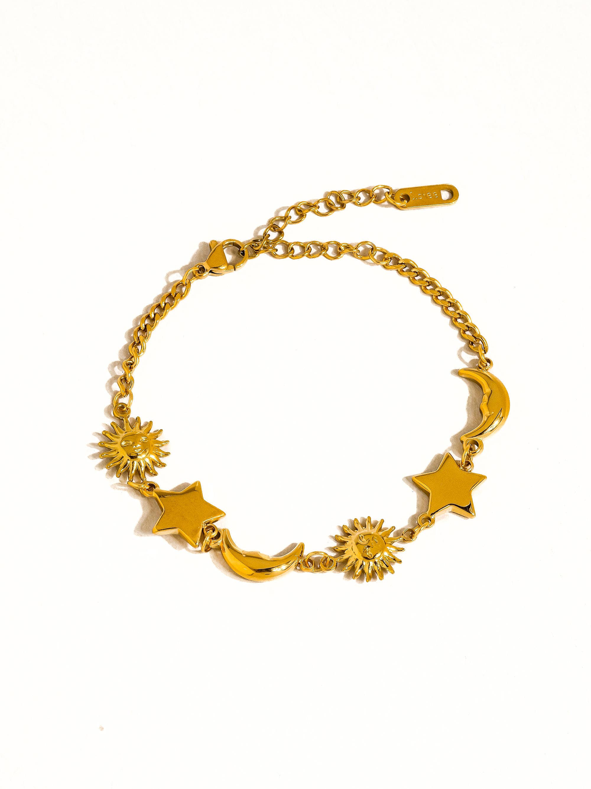 Flânerie by MAIQ - Leonora 18K Gold Non-Tarnish Sun and Star Bracelet