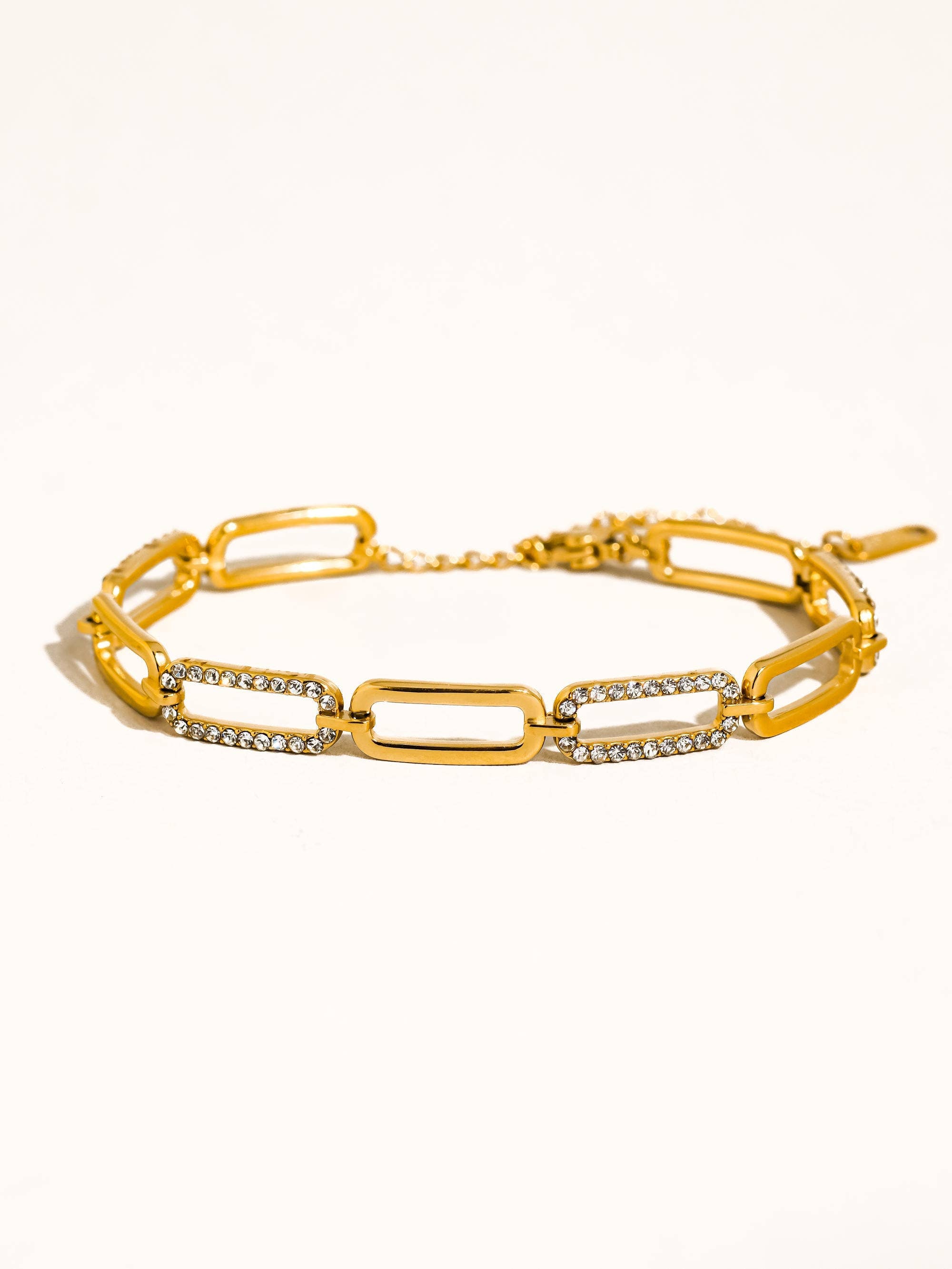 Flânerie by MAIQ - Évasion 18K Gold Non-Tarnish Glam Rhinestone Chain Bracelet