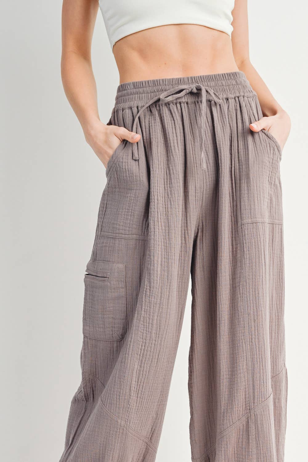 Bluivy - JOGGER HAREM DRAWSTRING PANTS