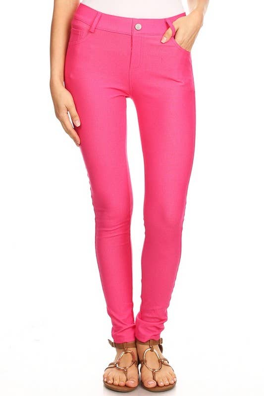 Yelete - Cotton-Blend 5-Pocket Skinny Jeggings