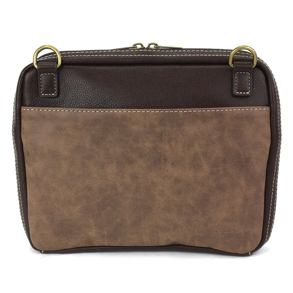 Chala Companion Organizer Crossbody Sunflower Brown Purse