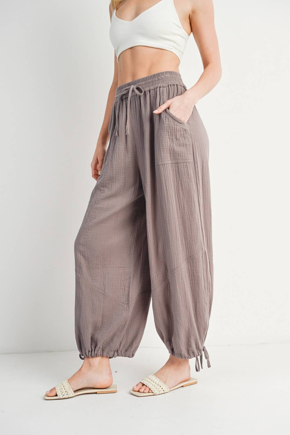 Bluivy - JOGGER HAREM DRAWSTRING PANTS