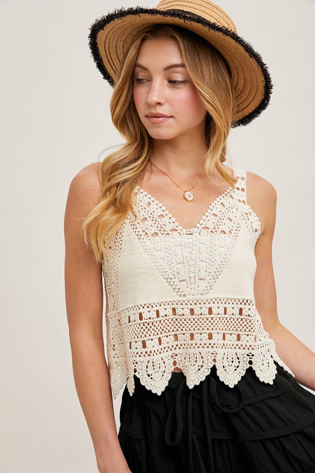 Bluivy - CROCHET LACE TANK
