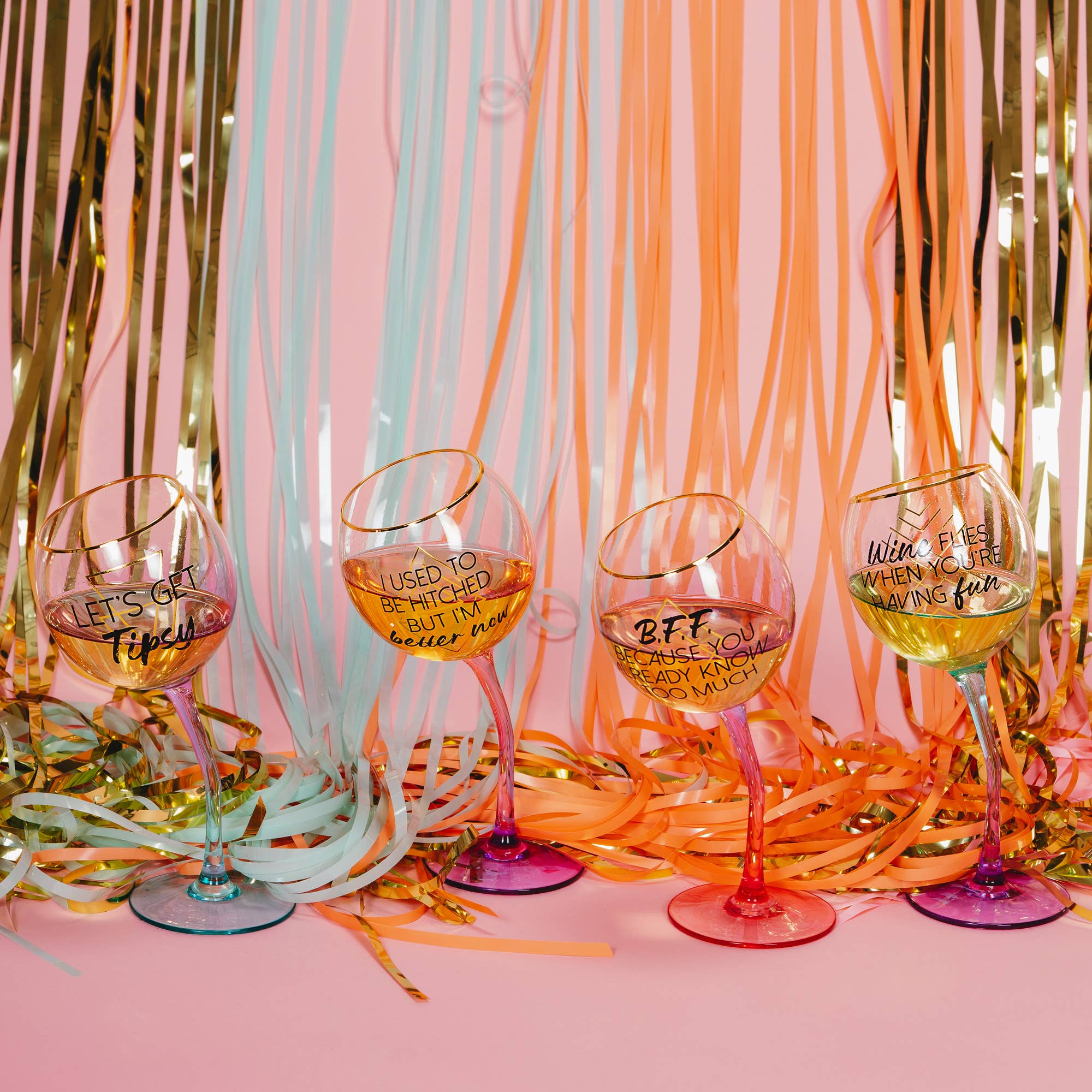 Wine Flies - 11 oz Tipsy Stemmed Wine Glass