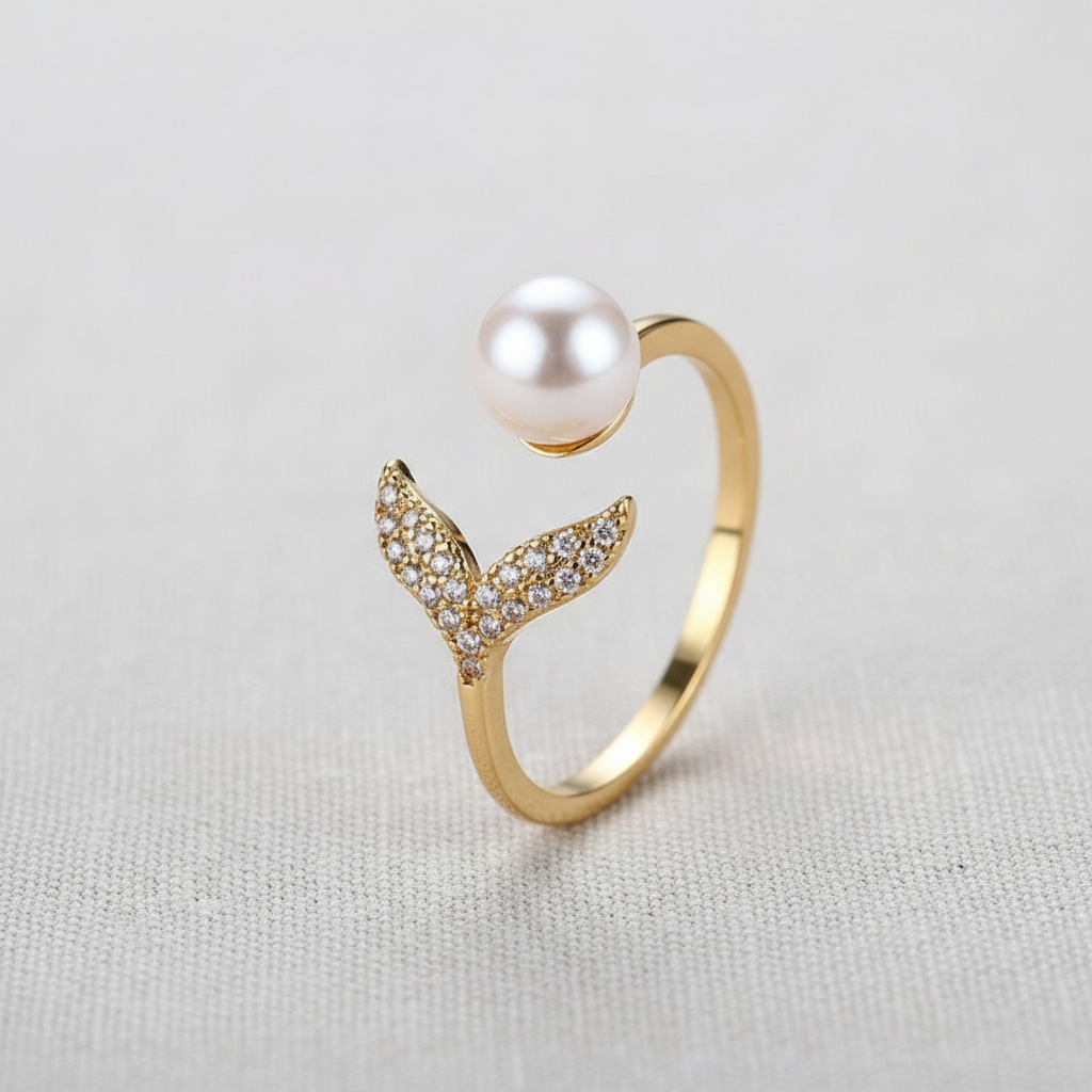 camilla dovey - Mermaid Pearl Adjustable Ring