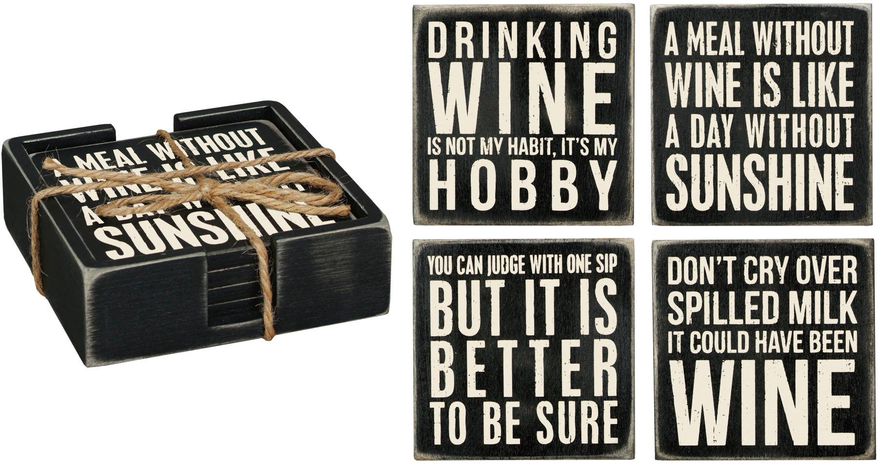 Primitives by Kathy - Wine Coaster Set