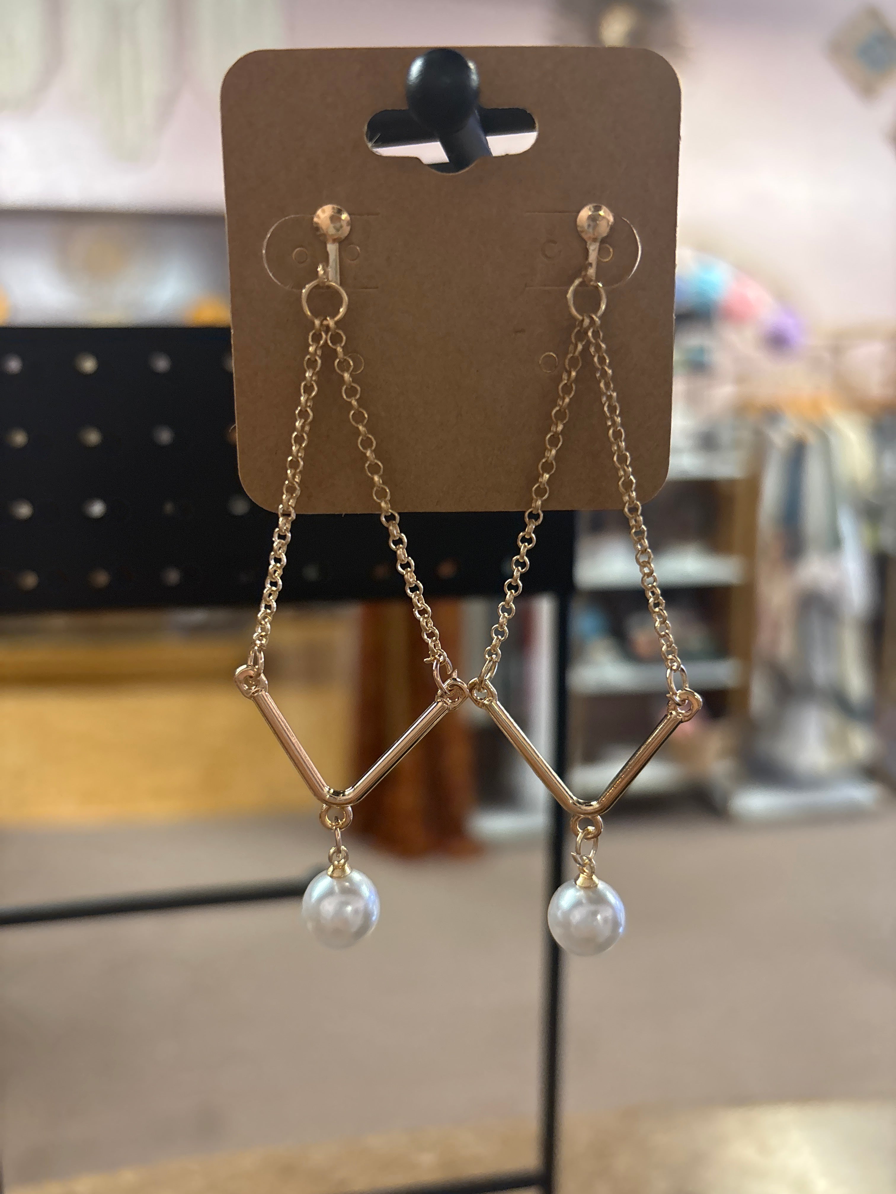 OhHeyBec--Clip on dangle earrings