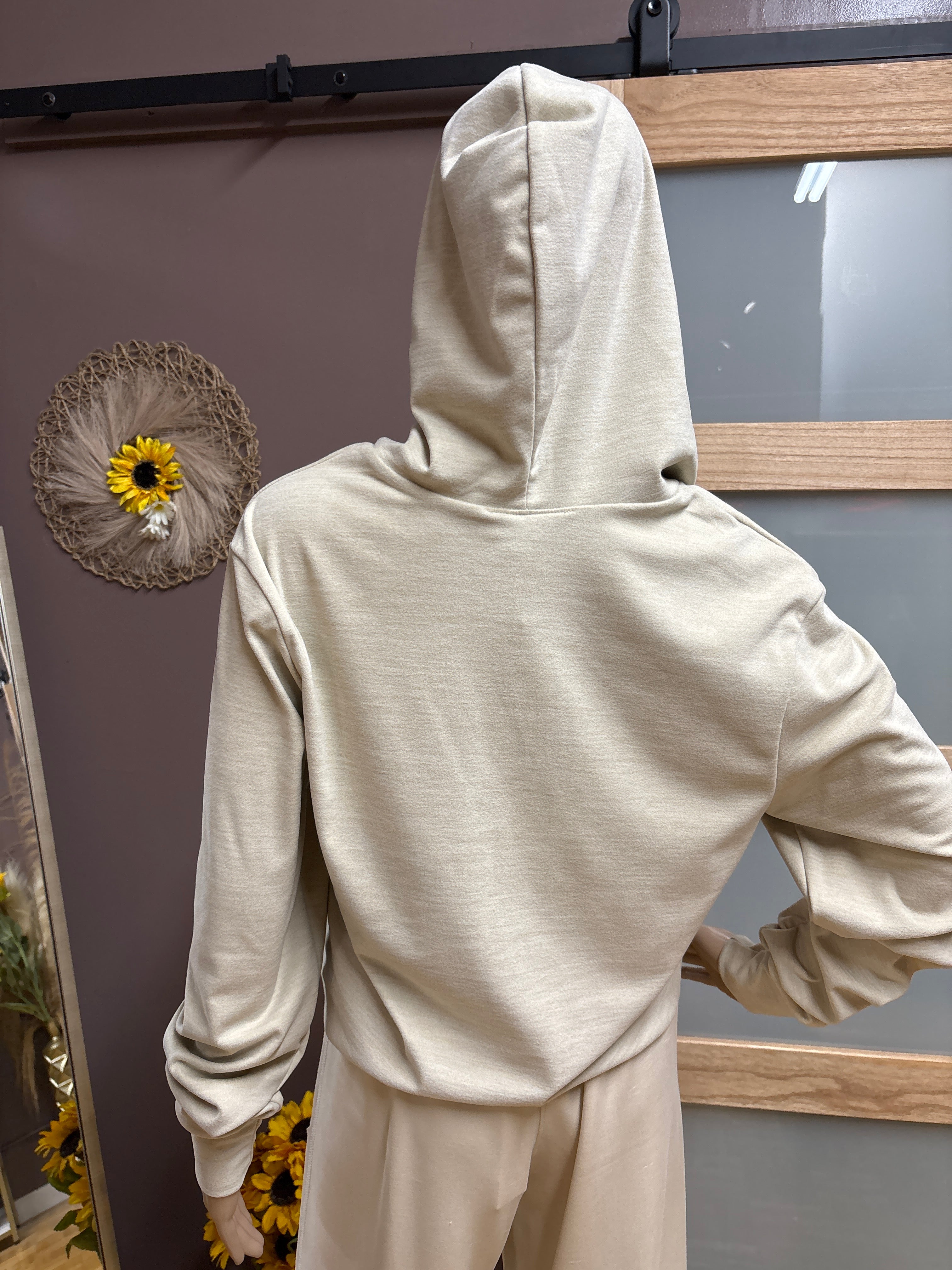 Brooklyn Isles- Cream pullover hoodie