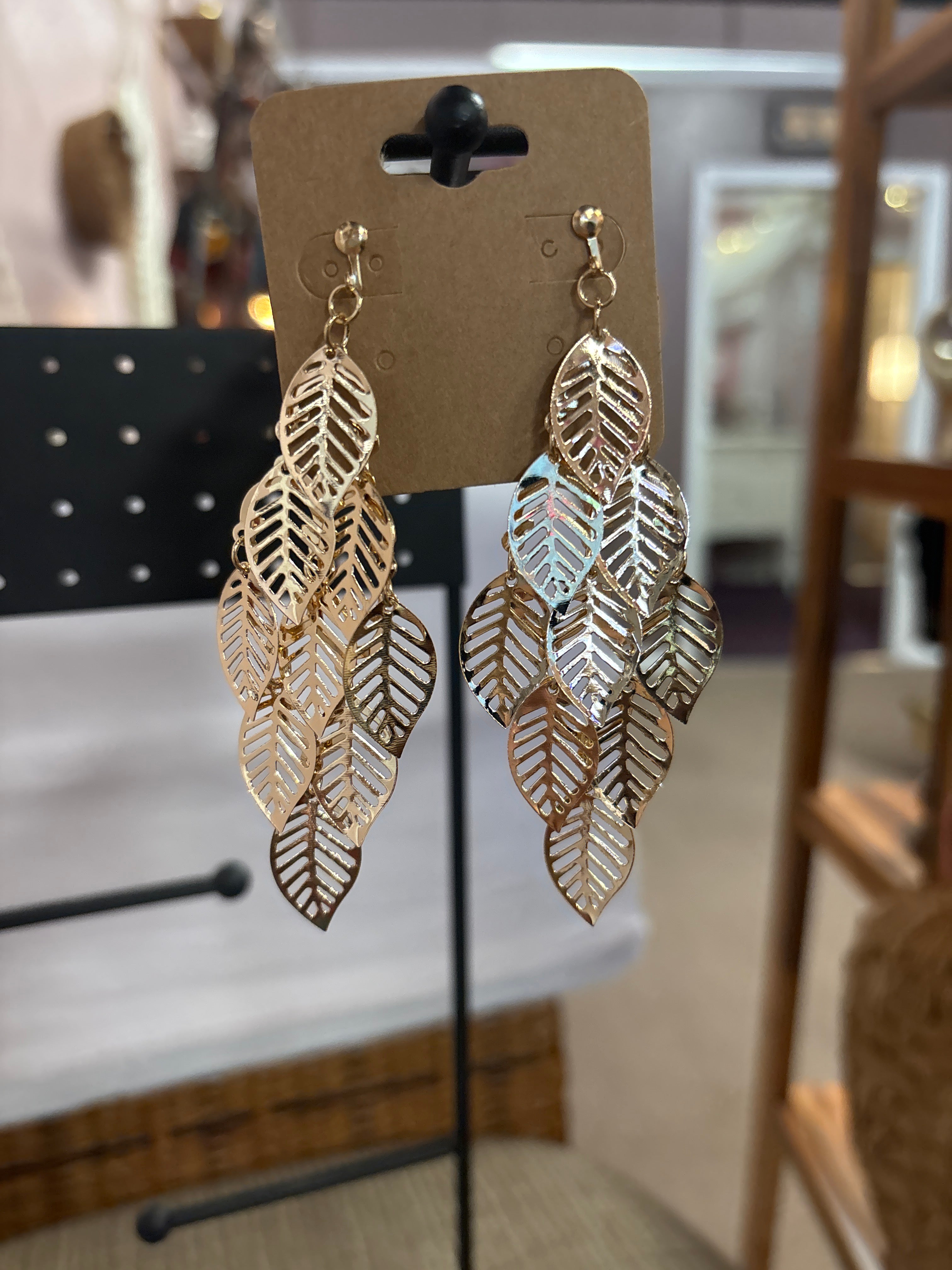 OhHeyBec--Clip on dangle earrings