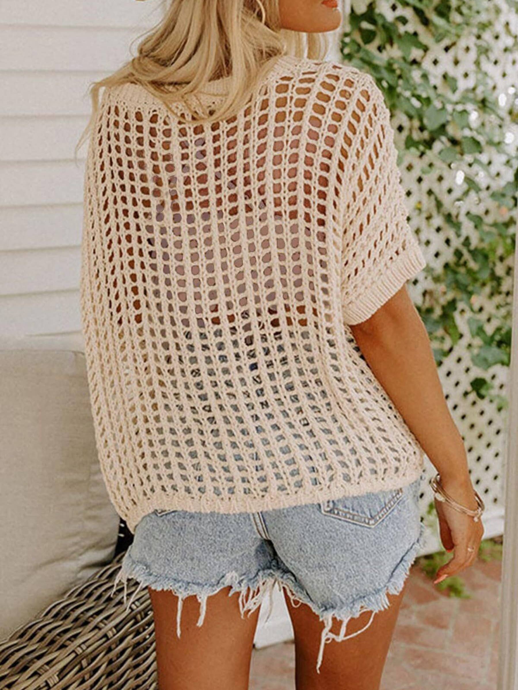 Wholesalesir - Hollow Top Beach Cover Up