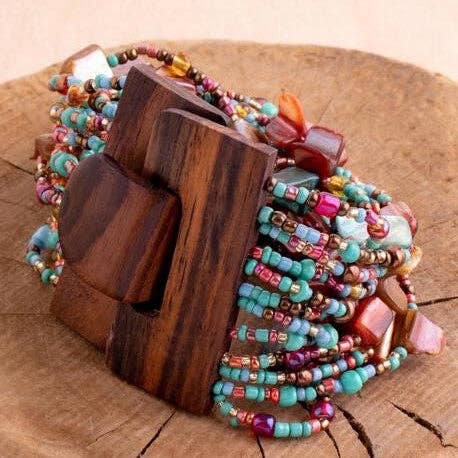 Bali Queen - Shelly Big Buck Bracelet