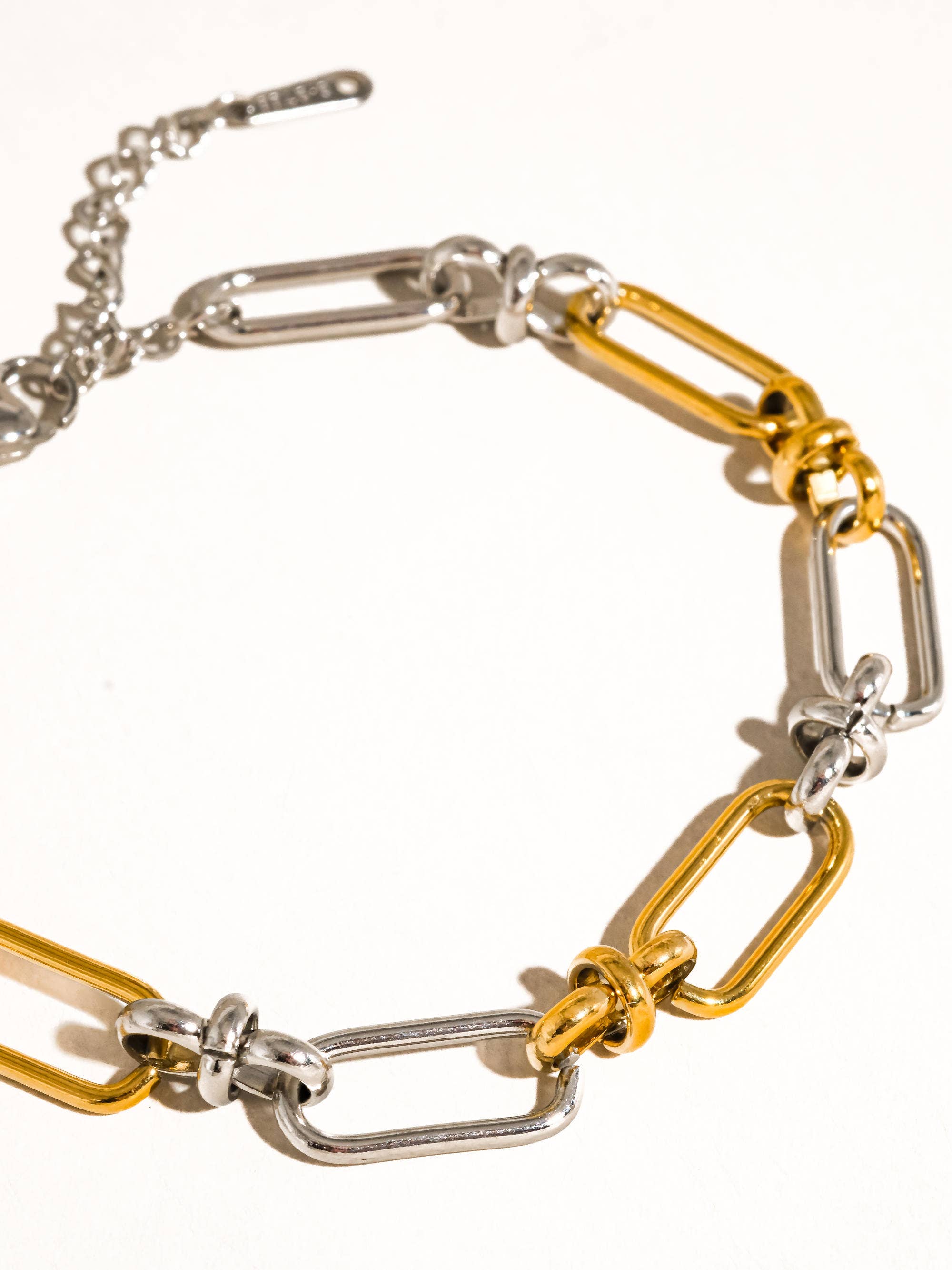 Flânerie by MAIQ - Matin 18K Gold Non-Tarnish Two Tone Chain Bracelet