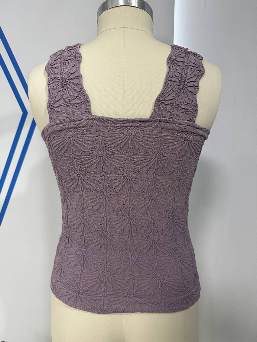 Hope & Sunshine - Jacquard Knit Tank Top