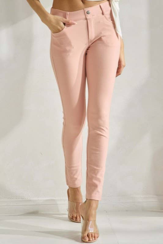 Yelete - Cotton-Blend 5-Pocket Skinny Jeggings