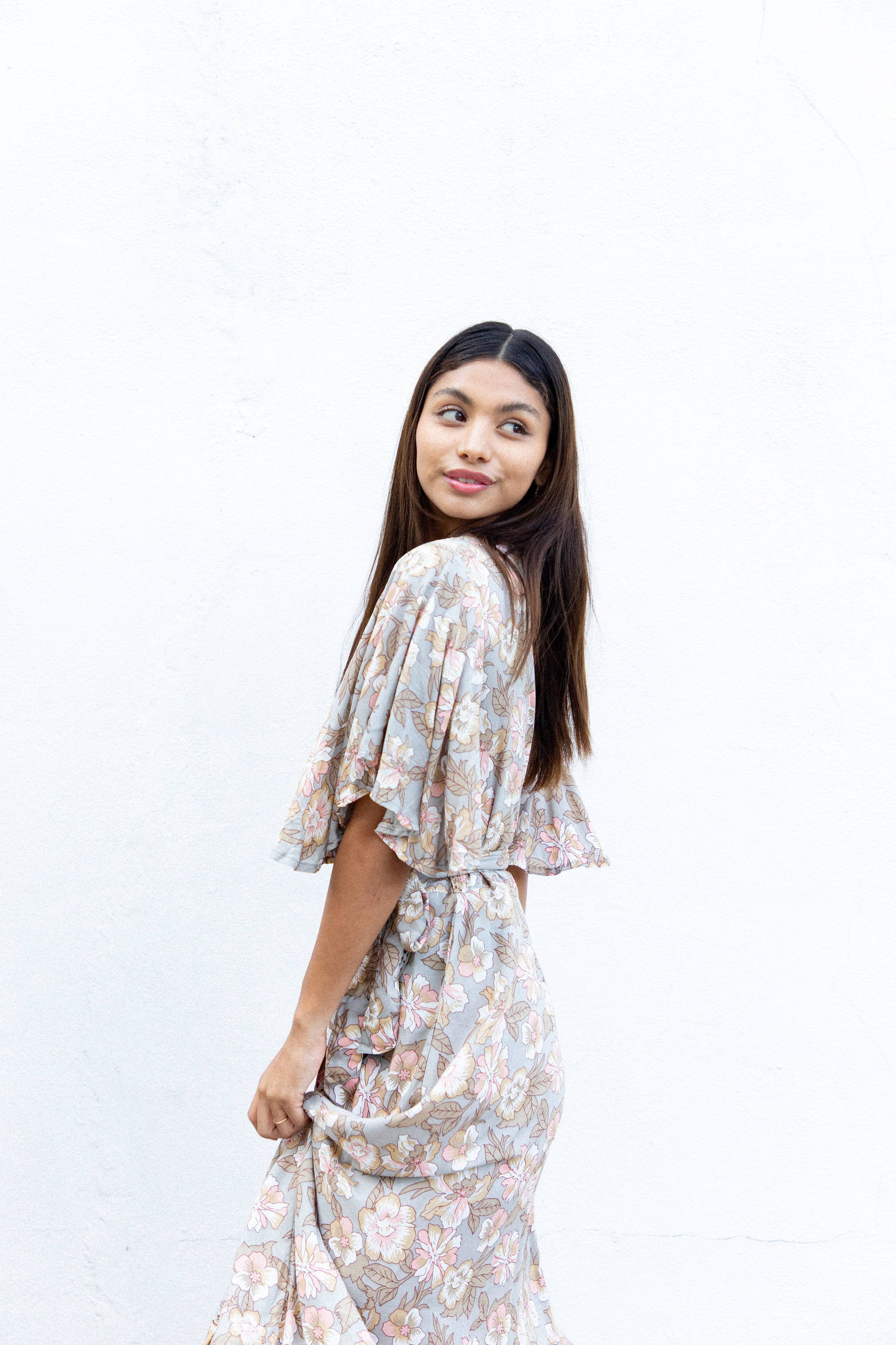 Jodoh Wrap Dress (Fawn)