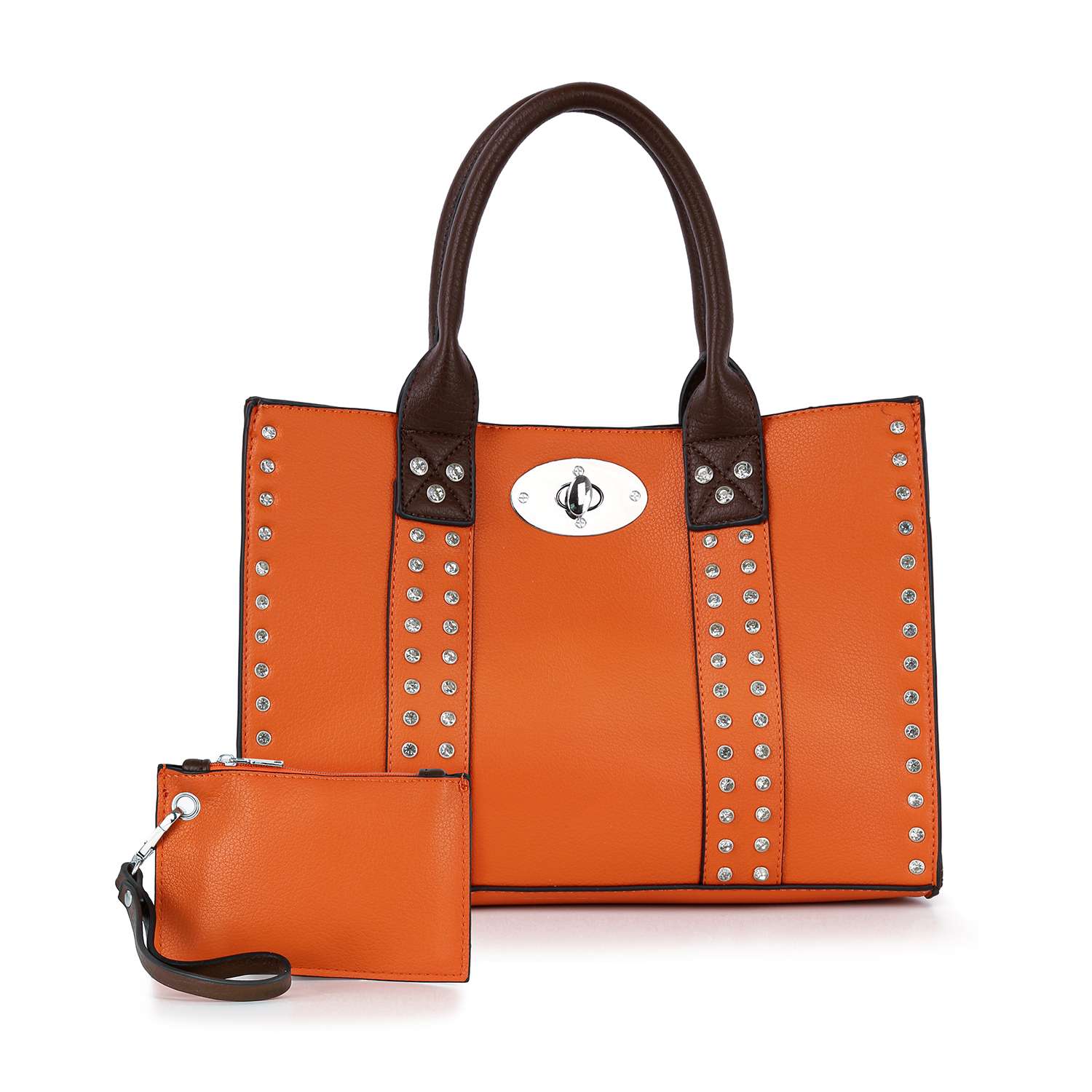 Handbag Express - Accessorized Twist-Lock Handbag
