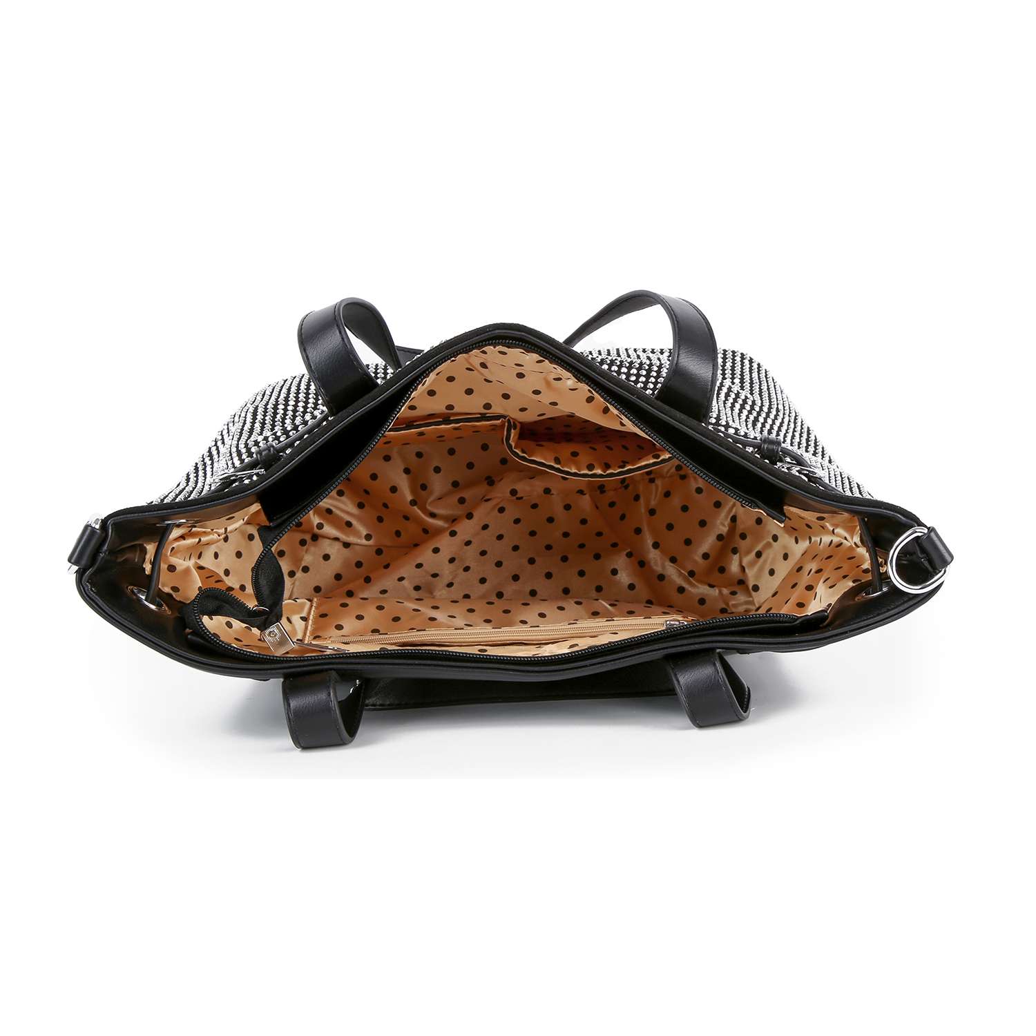 Handbag Express - Buckle Accented Sparkling Tote Handbag