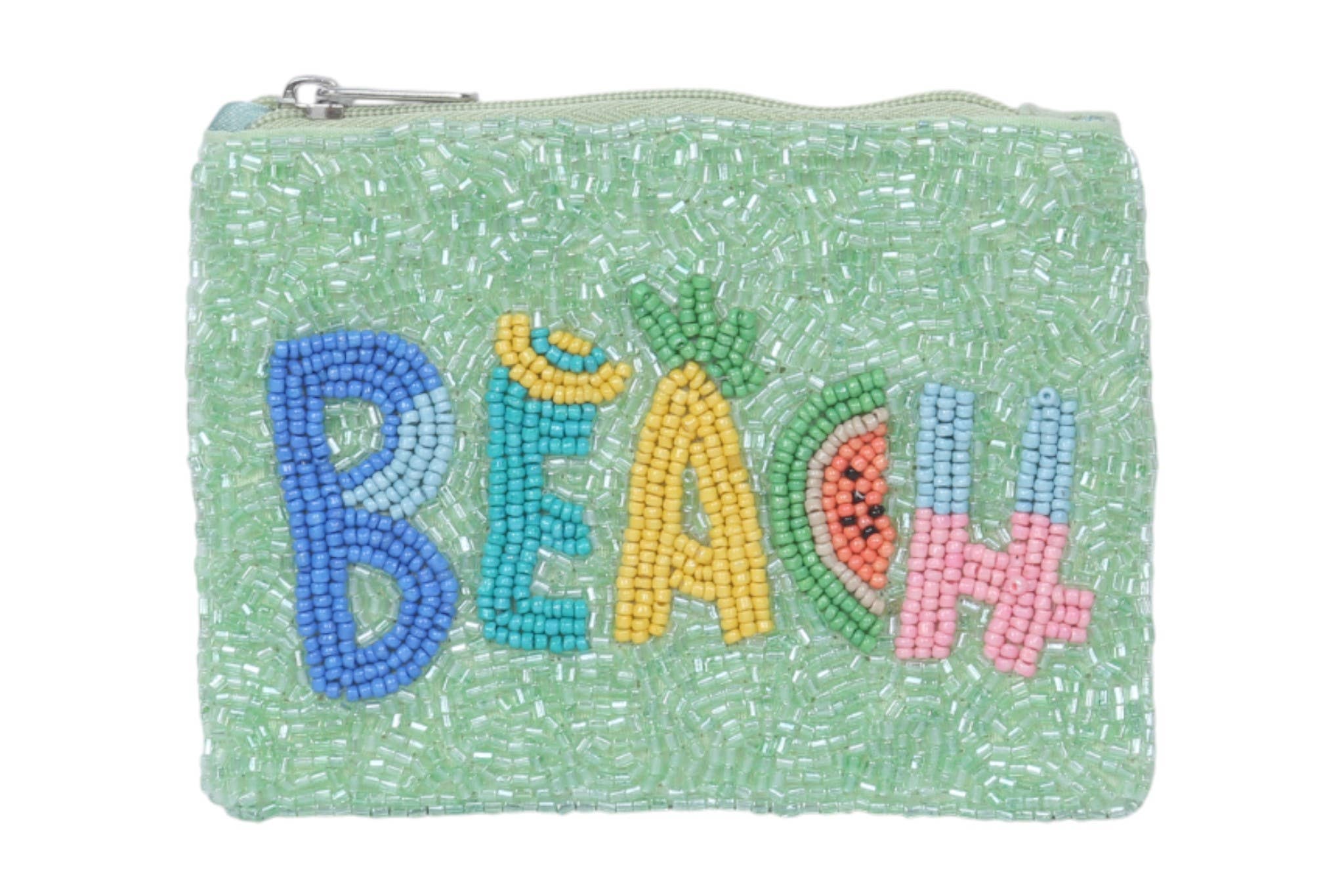 Nima Accessories Inc - Ladies Beach Themed Fully Beaded Coin Purse