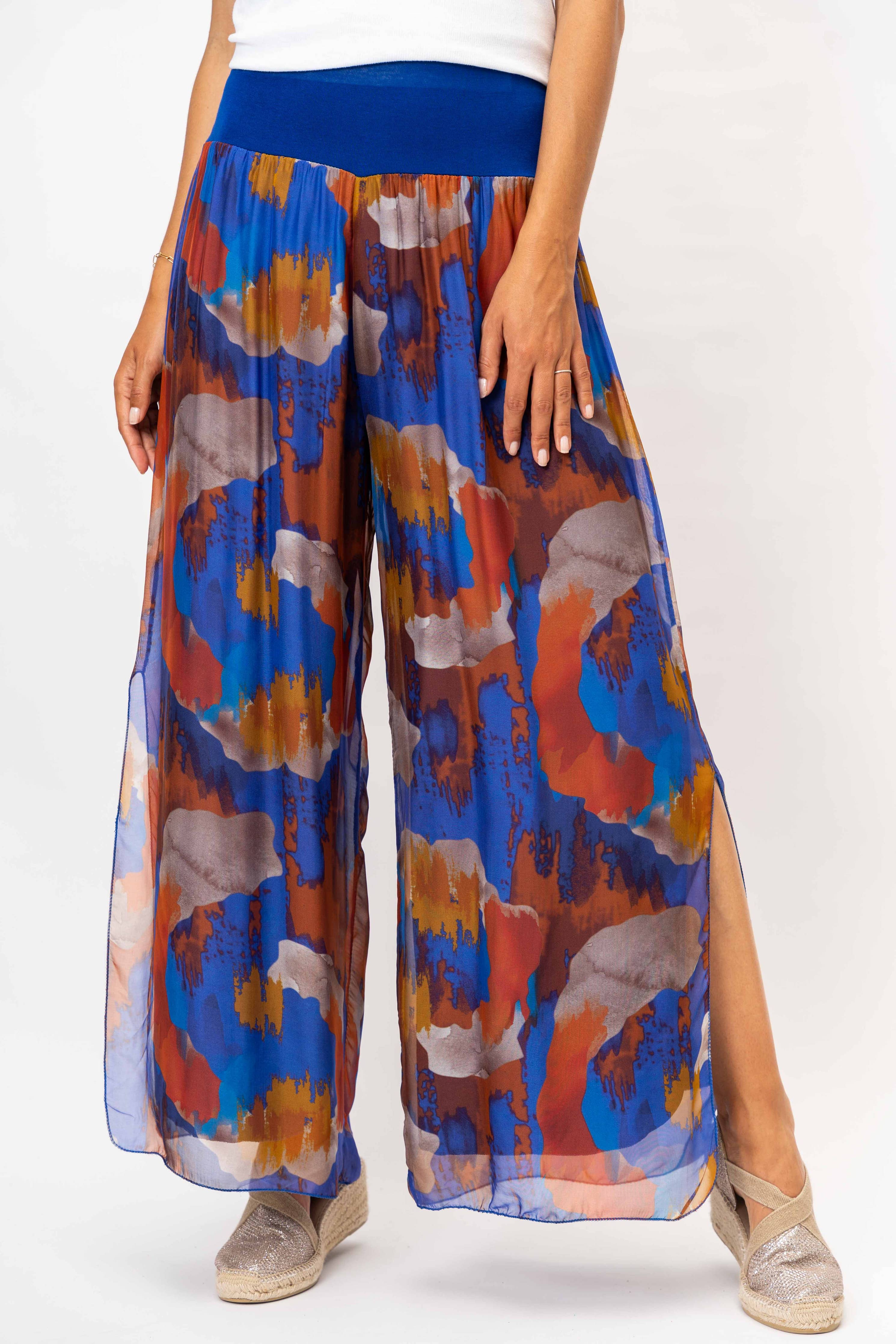 Look Mode Usa - Women printed Silk Pant