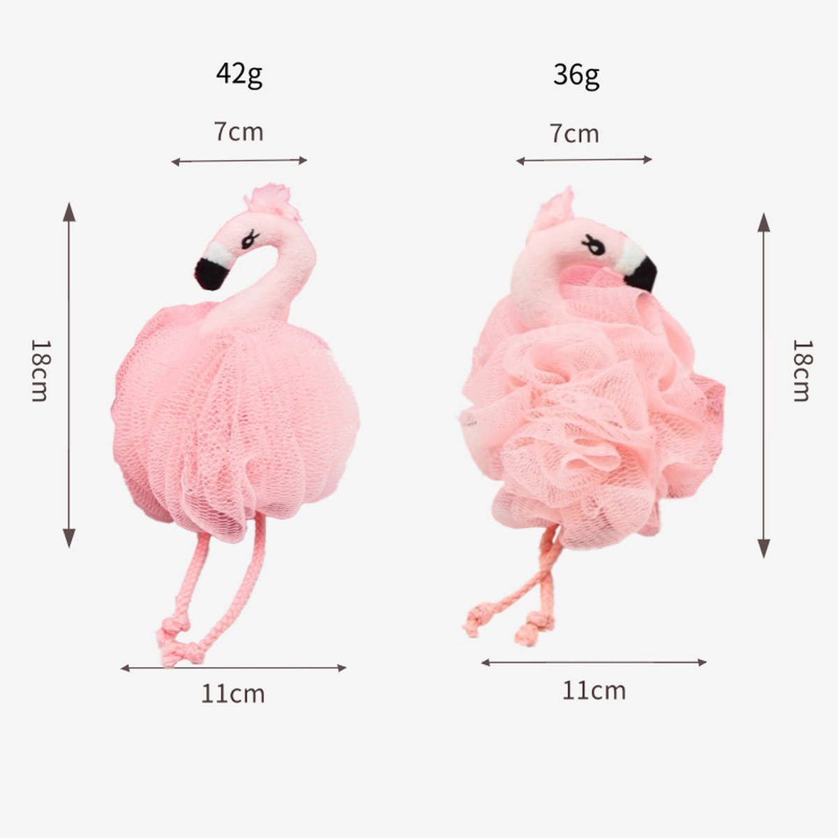NINEXIS -CUTE FLAMINGO LOOFAH