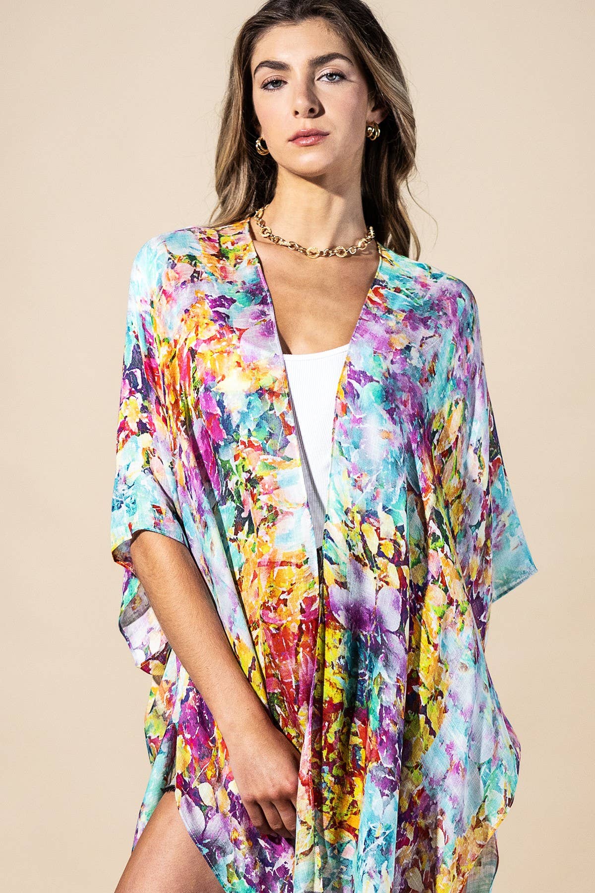 Urbanista - Wild Petal Viscose Kimono