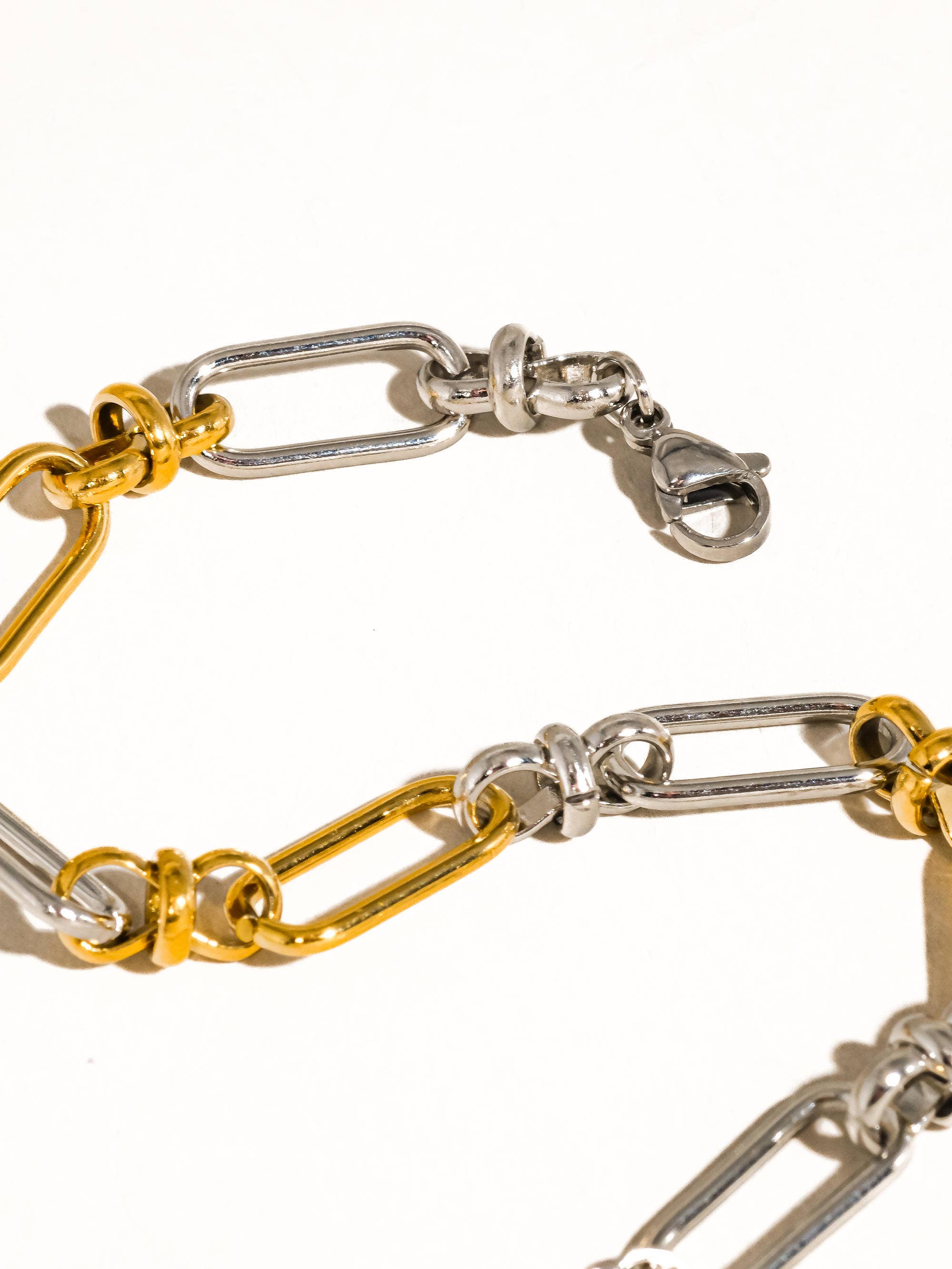 Flânerie by MAIQ - Matin 18K Gold Non-Tarnish Two Tone Chain Bracelet